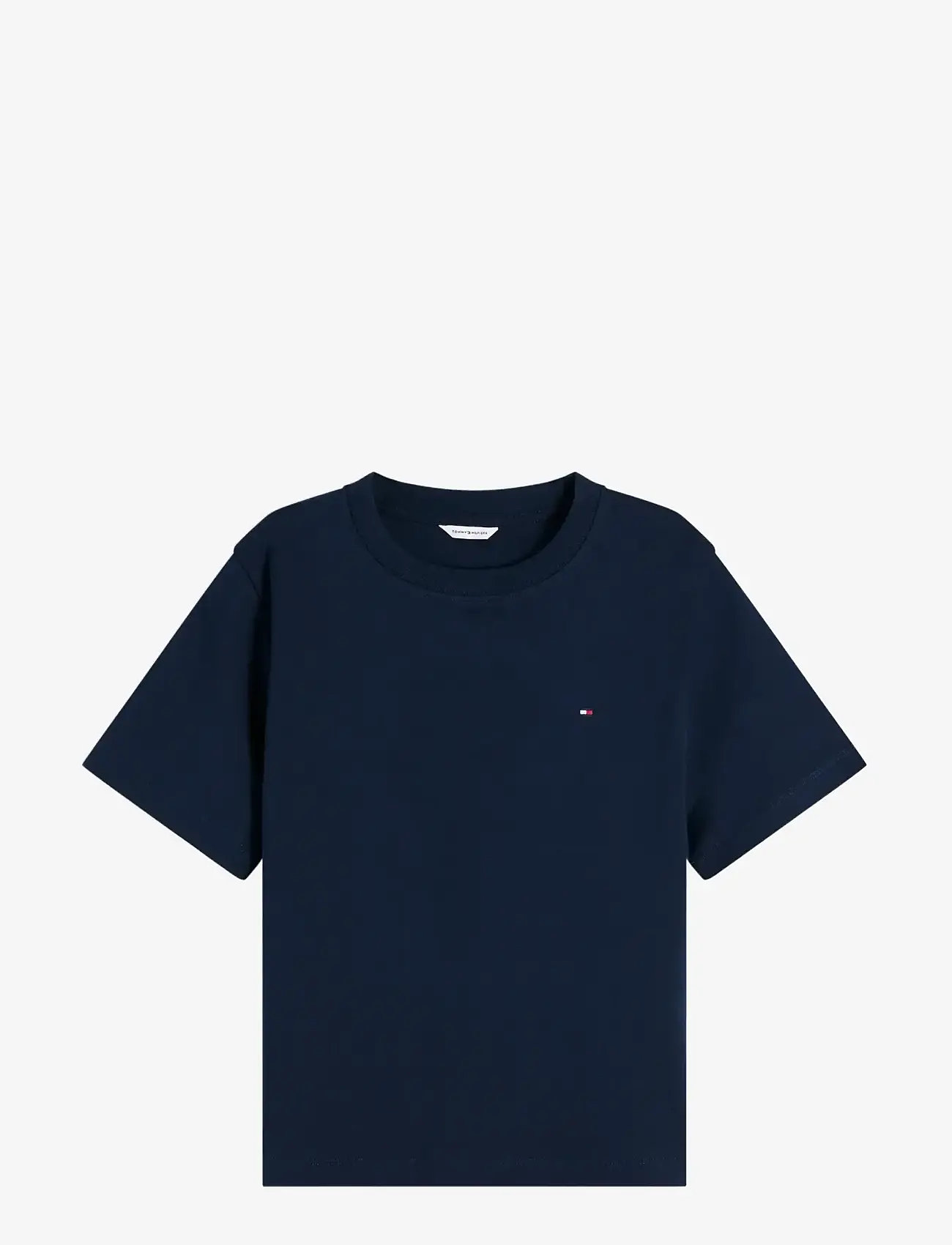 Tommy Hilfiger - INTERLOCK BOXY C-NK S/S TEE - t-shirts - dark blue - 1