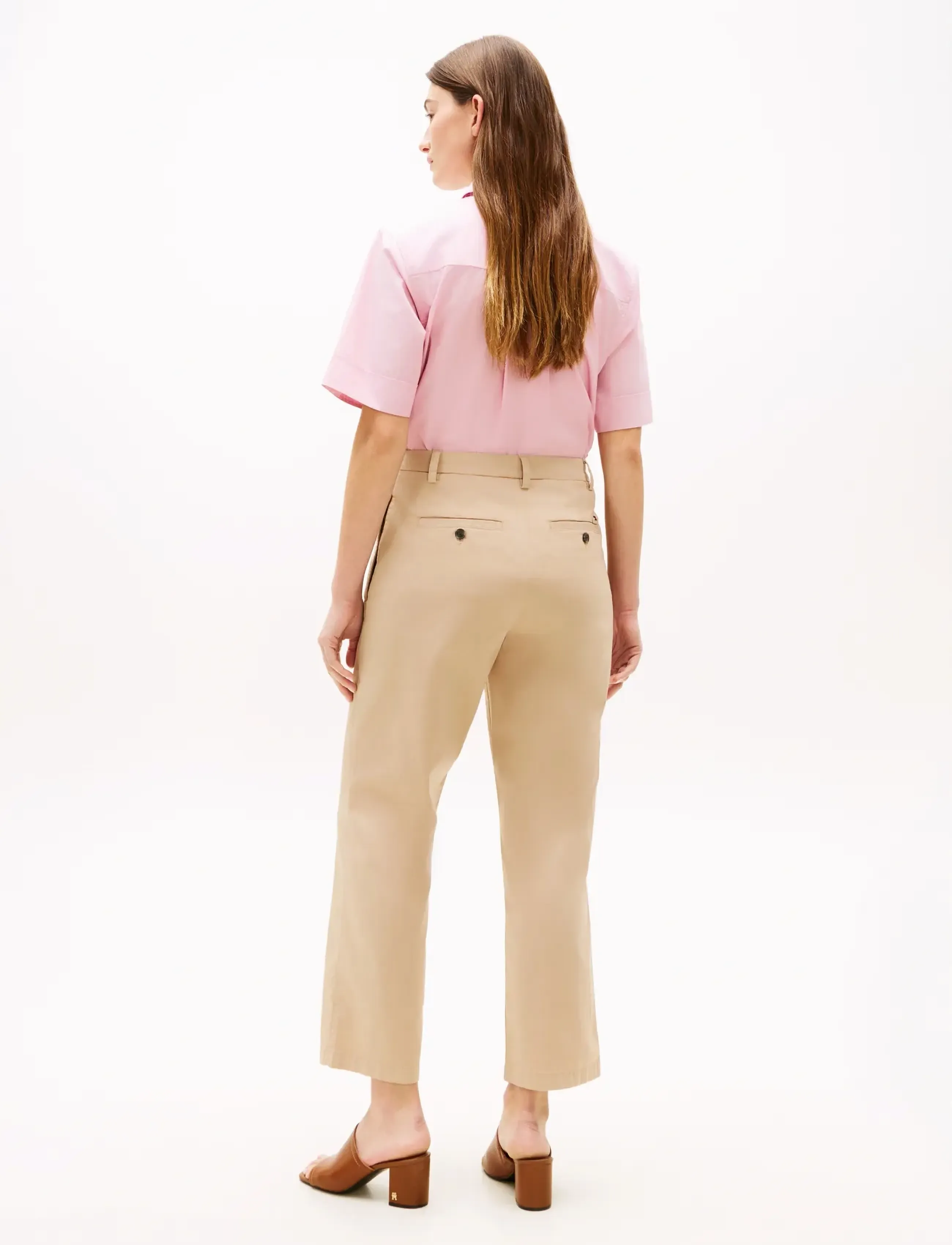 Tommy Hilfiger - CO GMD SLIM STRAIGHT CHINO - slim fit bukser - beige - 3