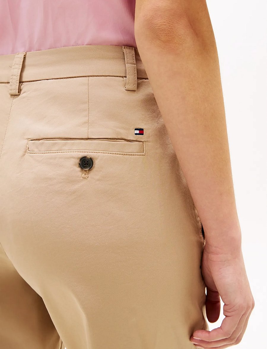 Tommy Hilfiger - CO GMD SLIM STRAIGHT CHINO - slim fit bukser - beige - 4
