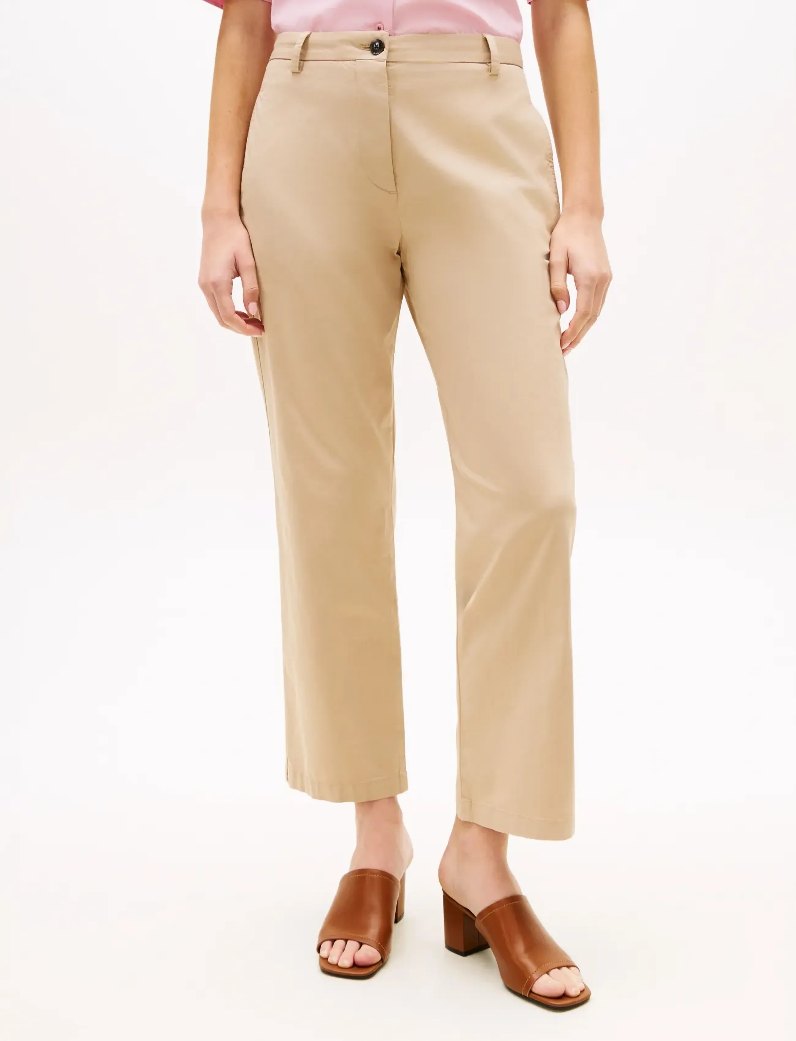 Tommy Hilfiger - CO GMD SLIM STRAIGHT CHINO - slim fit bukser - beige - 5