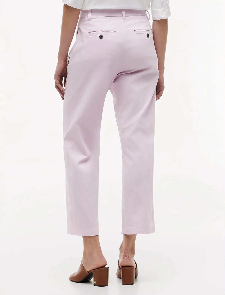 Tommy Hilfiger - CO GMD SLIM STRAIGHT CHINO - slim fit bukser - lilac powder - 2