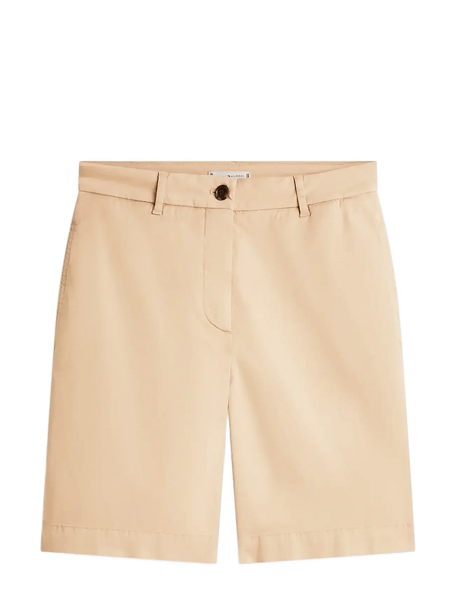 Tommy Hilfiger - CO GMD BLEND CHINO SHORT - chino stuttbuxur - beige - 1