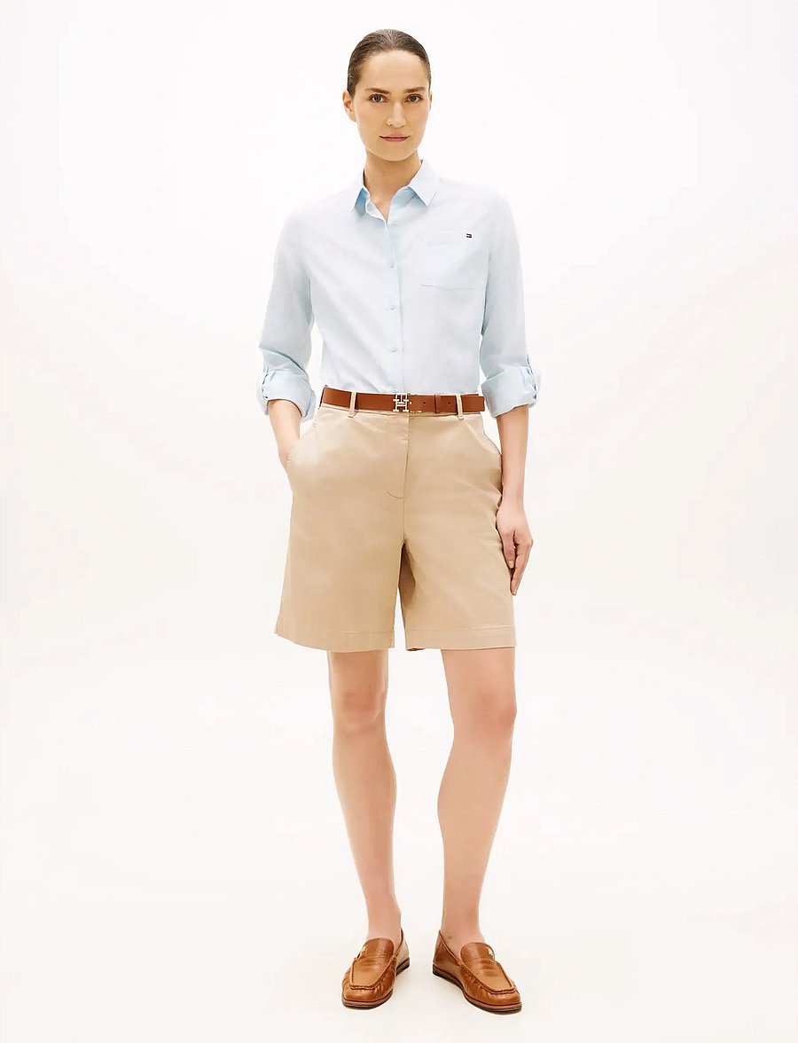 Tommy Hilfiger - CO GMD BLEND CHINO SHORT - chino stuttbuxur - beige - 3