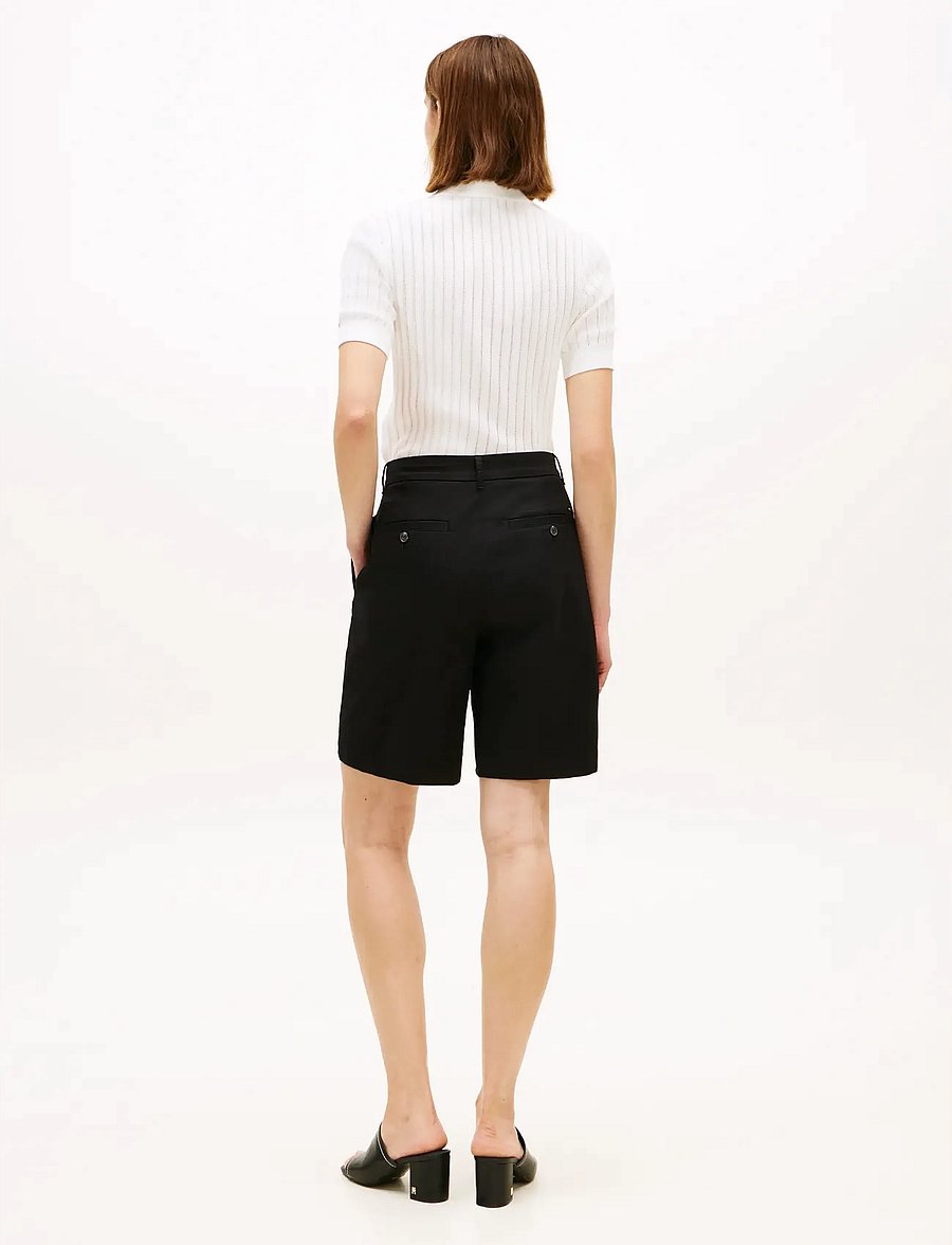 Tommy Hilfiger - CO GMD BLEND CHINO SHORT - lühikesed chino-püksid - black - 2