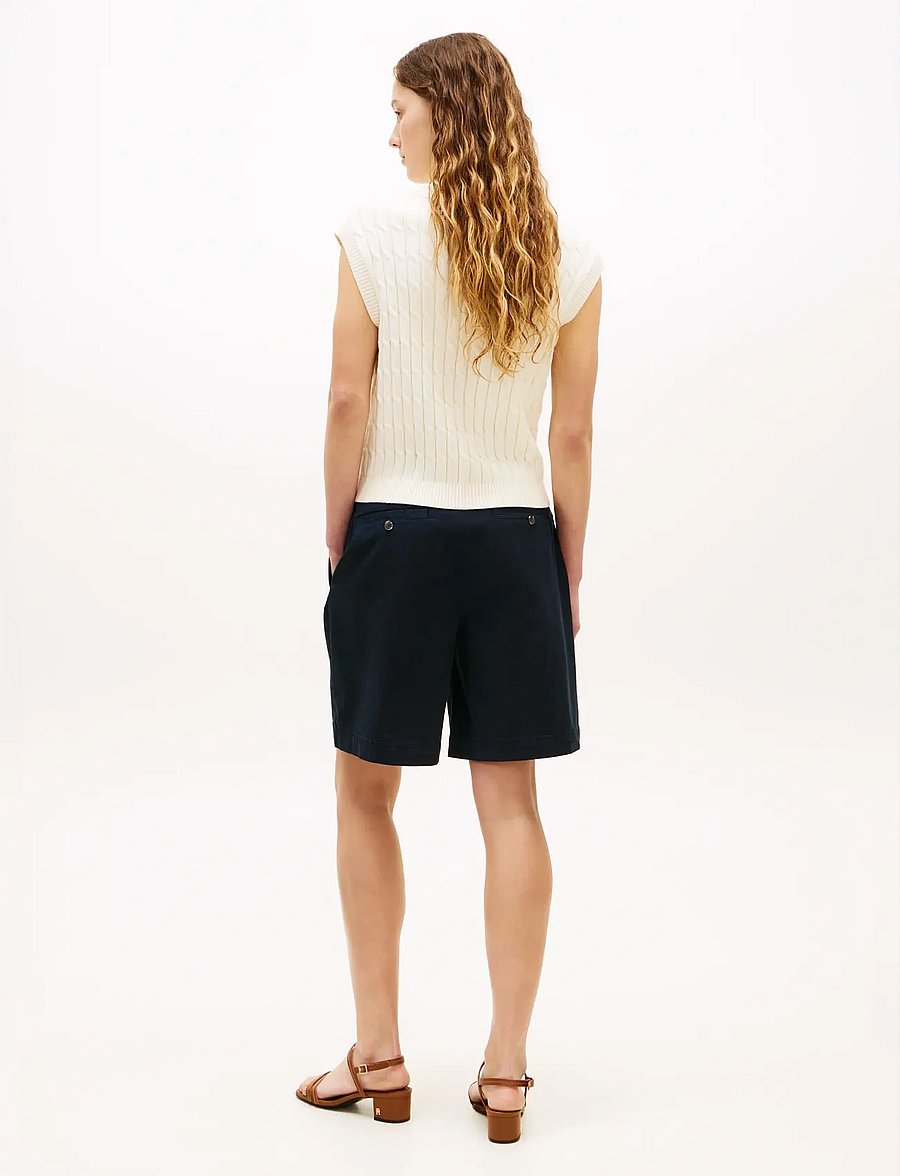 Tommy Hilfiger - CO GMD BLEND CHINO SHORT - chino shorts - dark night navy - 2
