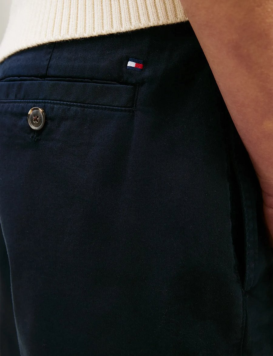 Tommy Hilfiger - CO GMD BLEND CHINO SHORT - chino shorts - dark night navy - 4