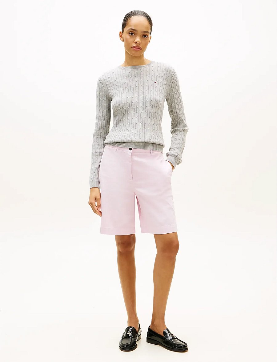 Tommy Hilfiger - CO GMD BLEND CHINO SHORT - chino-shorts - lilac powder - 3