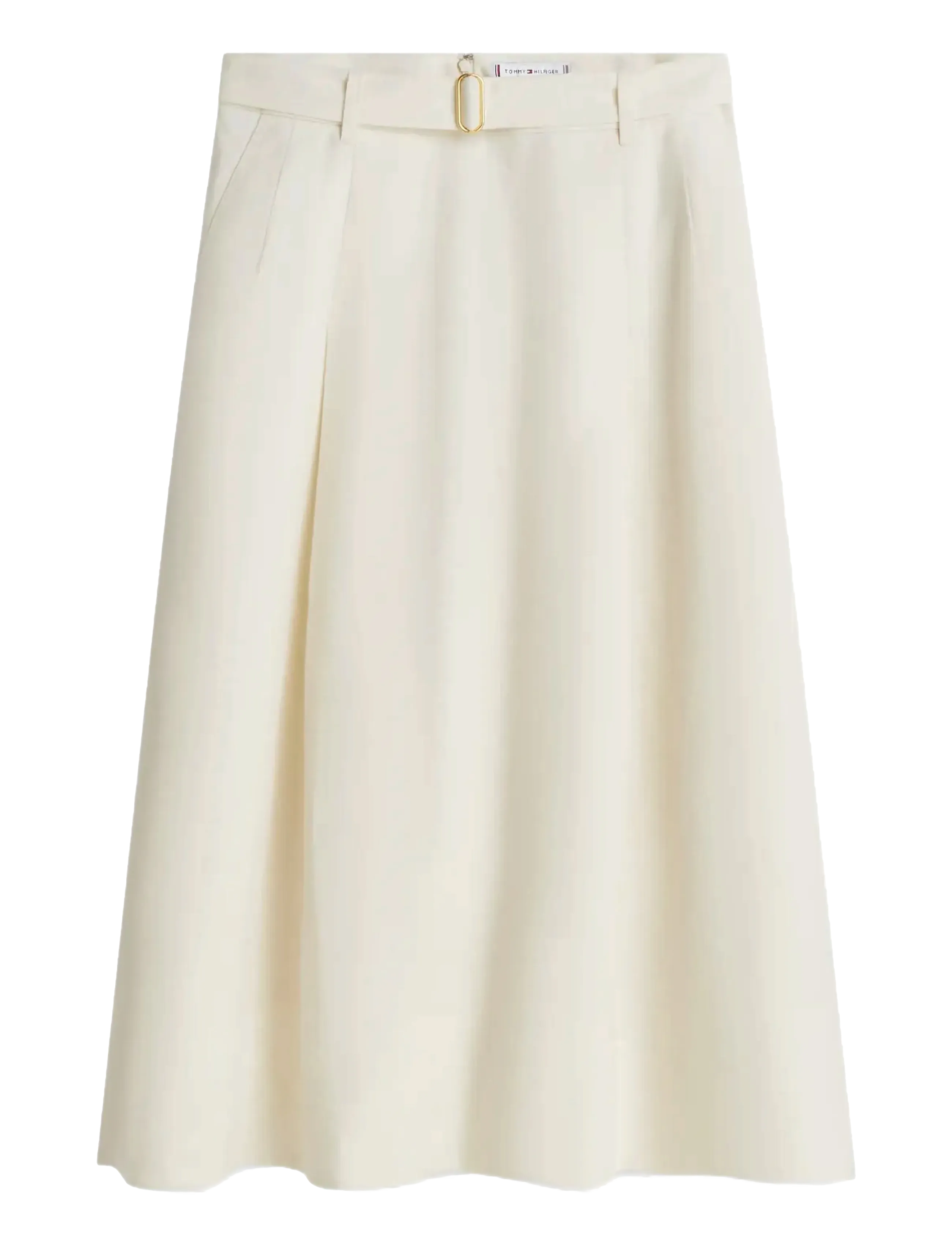 Tommy Hilfiger - LINEN UTILITY MIDI SKIRT - midiseelikud - calico - 1