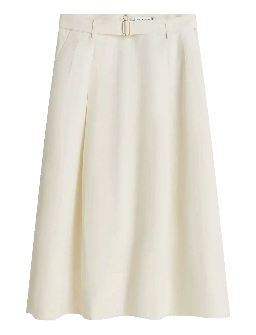 Tommy Hilfiger - LINEN UTILITY MIDI SKIRT - midi-röcke - calico - 1