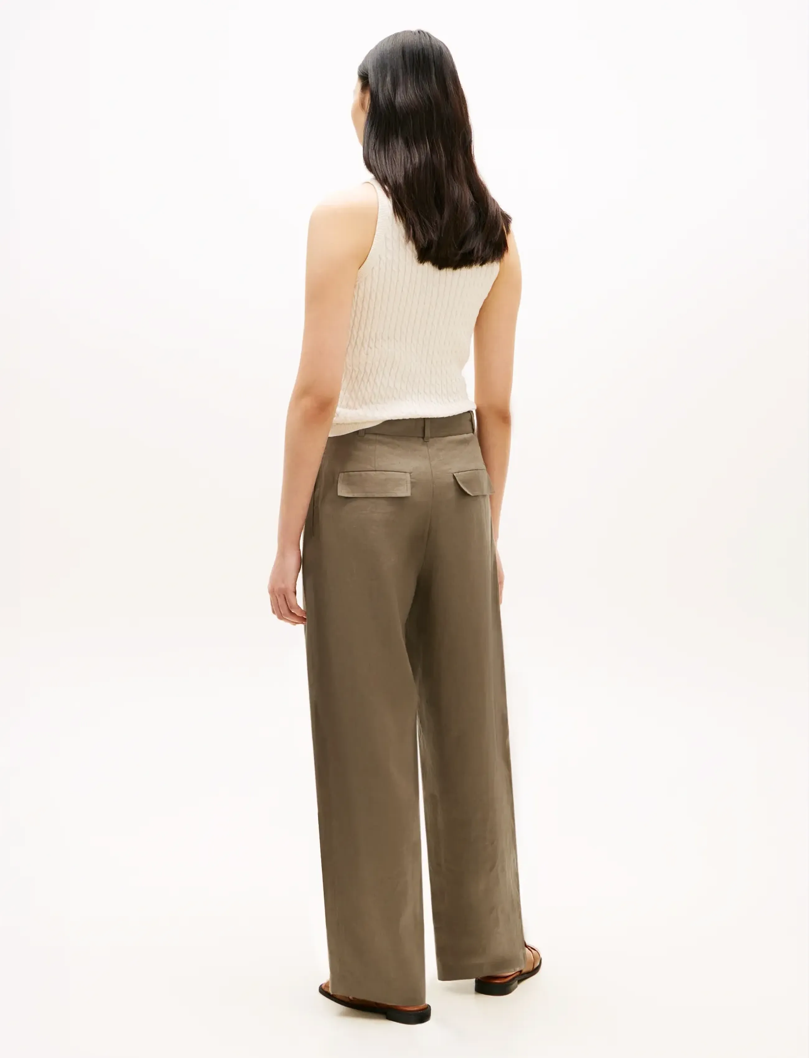 TOMMY HILFIGER Linen Utility Barrel Pant linnebyxor dam – bild 2
