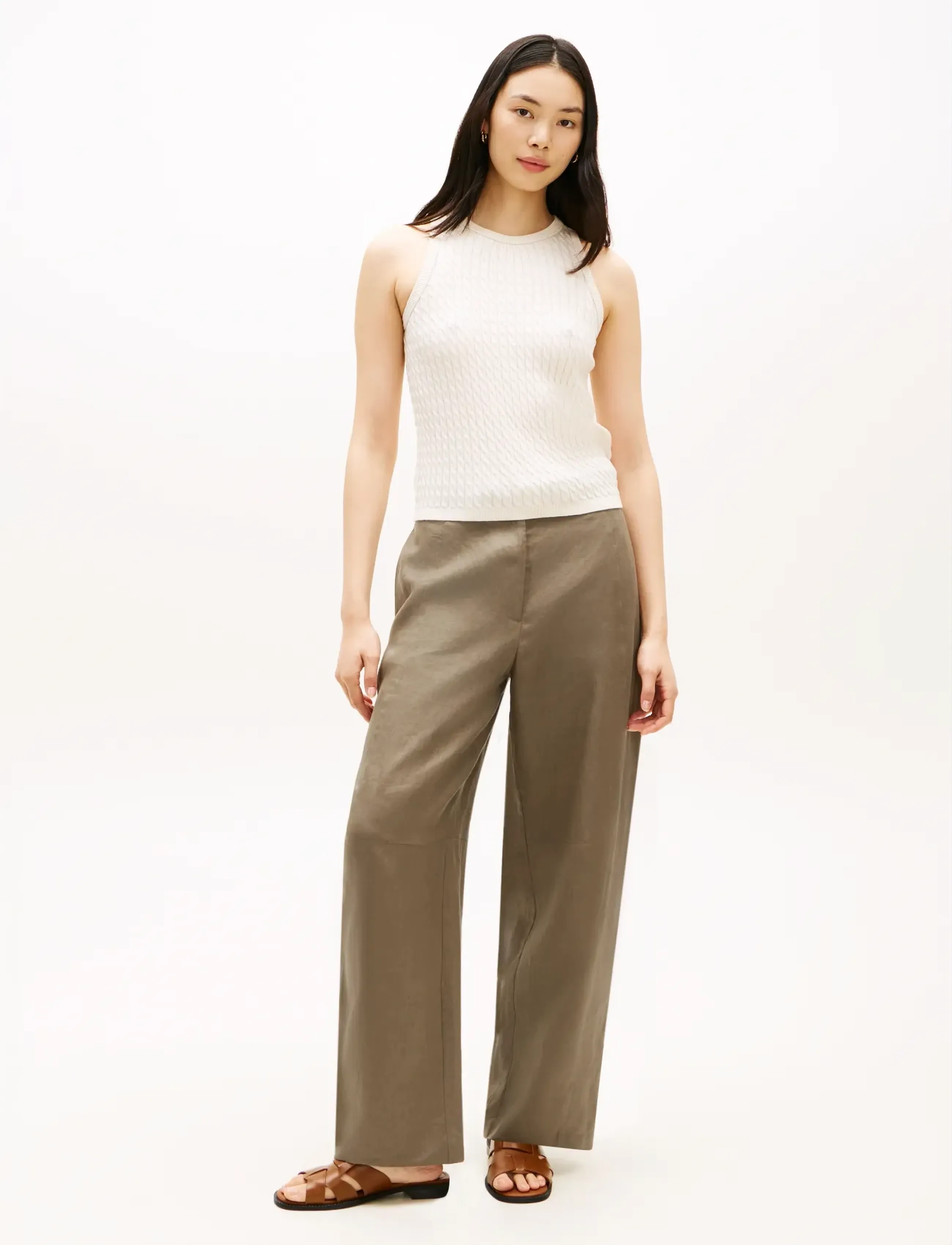 TOMMY HILFIGER Linen Utility Barrel Pant linnebyxor dam – bild 3