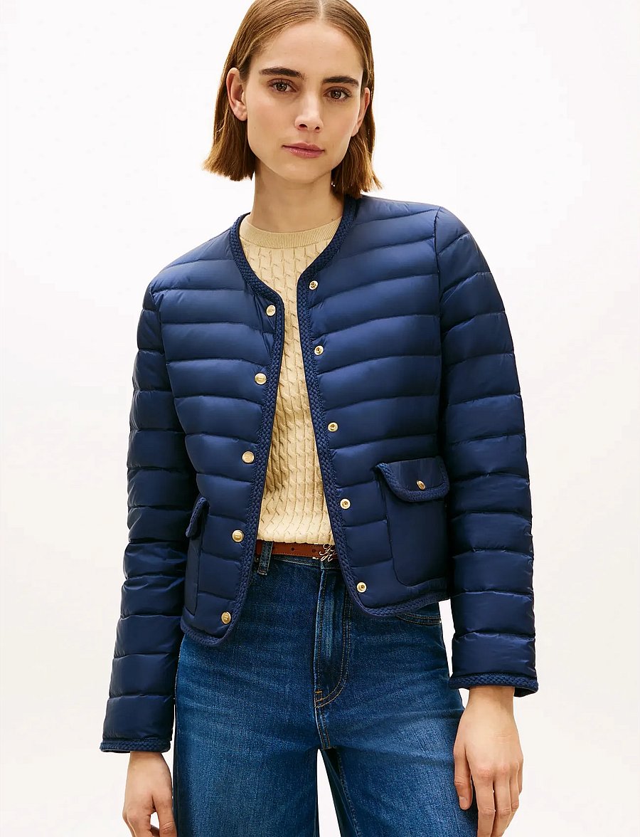 Tommy Hilfiger - FEMININE LW DOWN JACKET - vinterjakker - dark night navy - 0