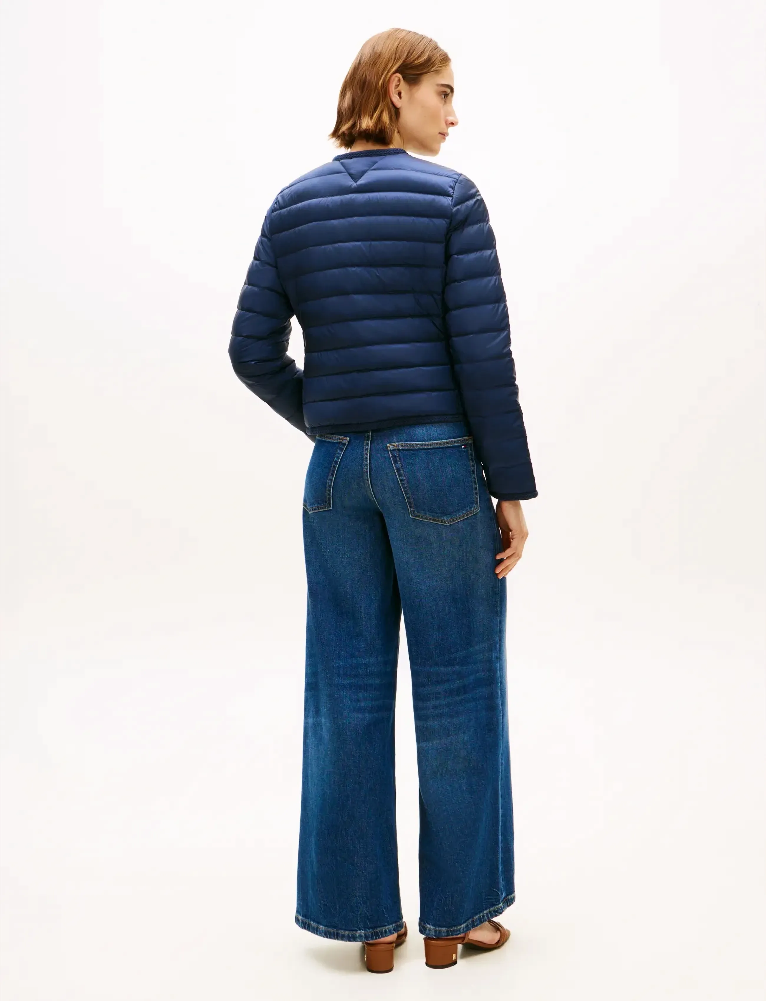 Tommy Hilfiger - FEMININE LW DOWN JACKET - Žieminės striukės - dark night navy - 2