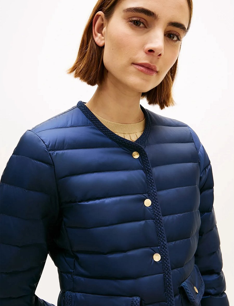 Tommy Hilfiger - FEMININE LW DOWN JACKET - vinterjakker - dark night navy - 4