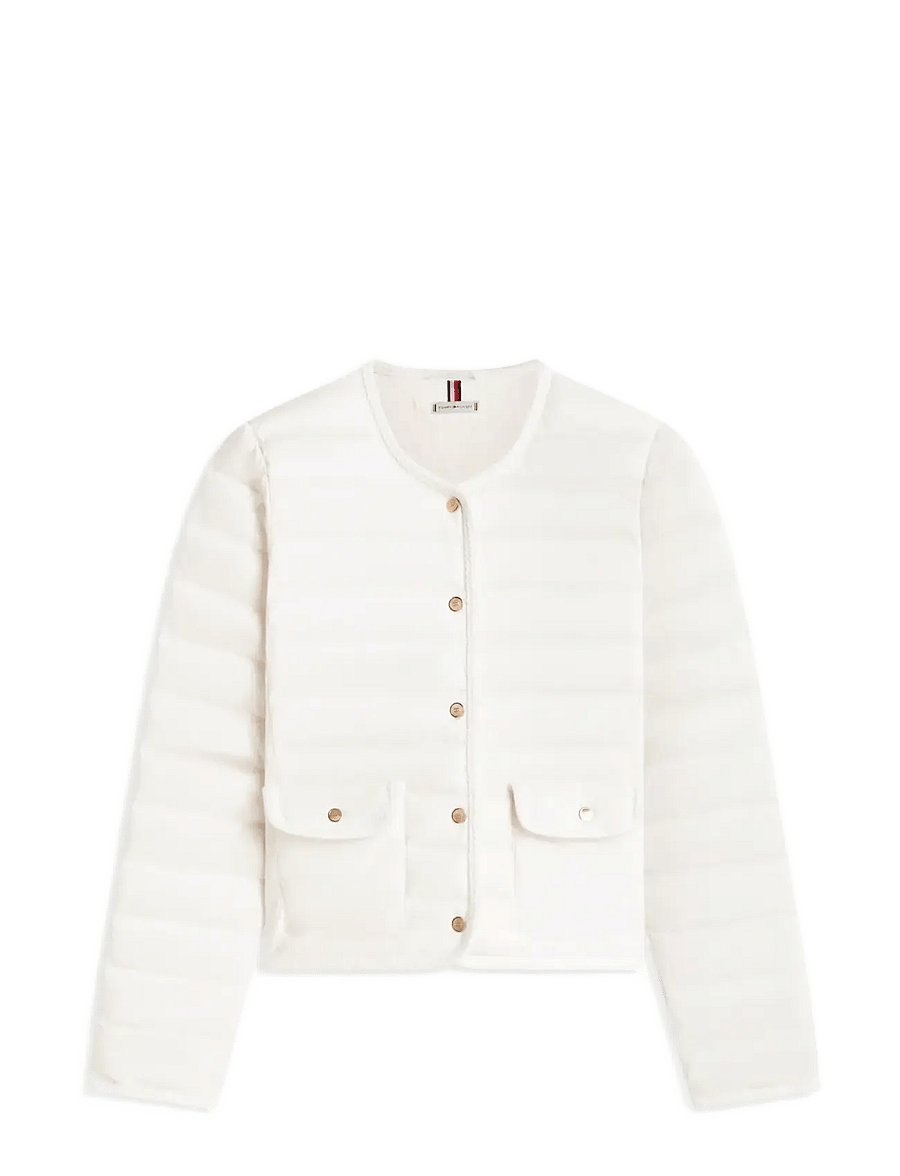 Tommy Hilfiger - FEMININE LW DOWN JACKET - vinterjakker - ivory silk - 1