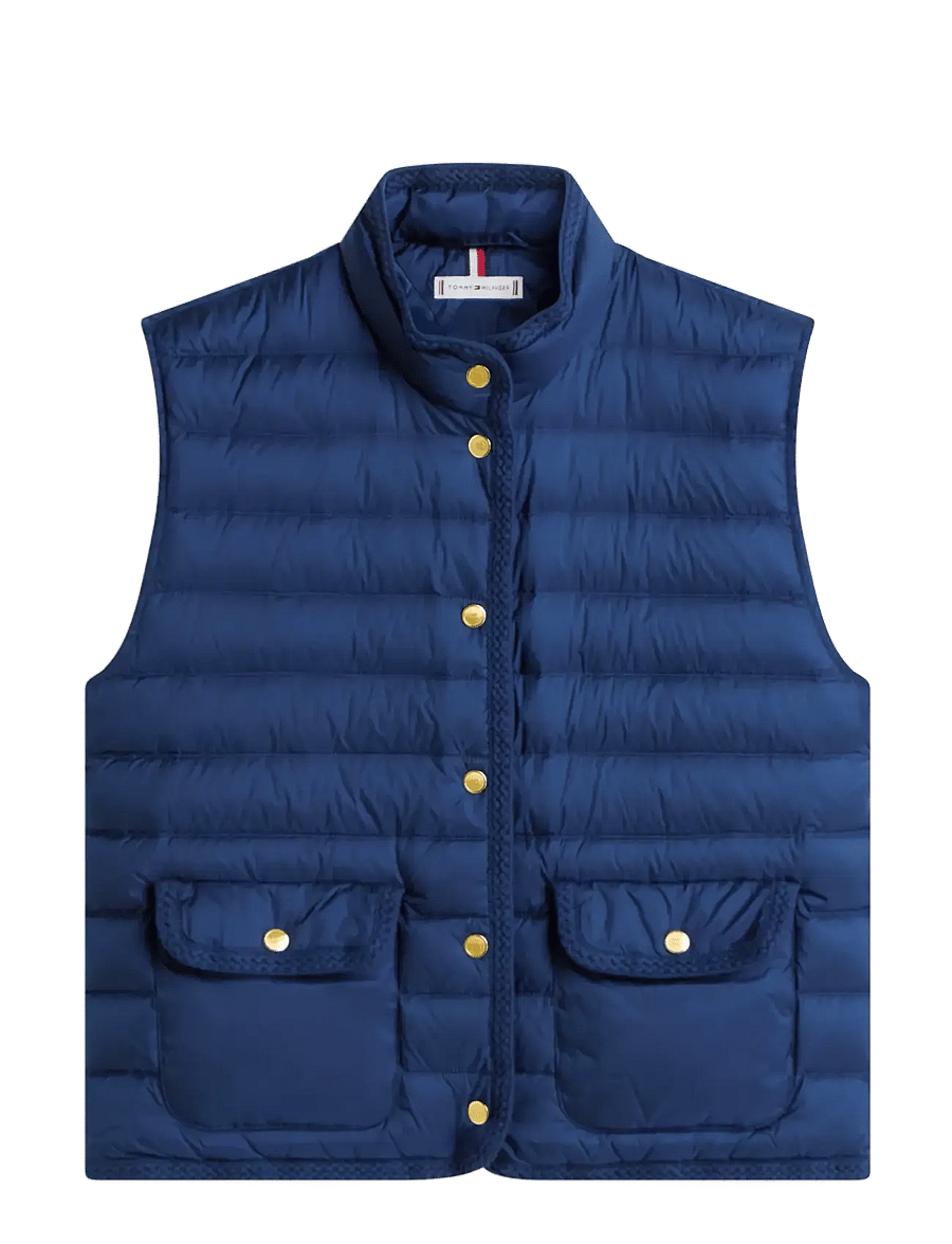 Tommy Hilfiger - FEMININE LW DOWN VEST - frühlingsjacken - dark night navy - 1