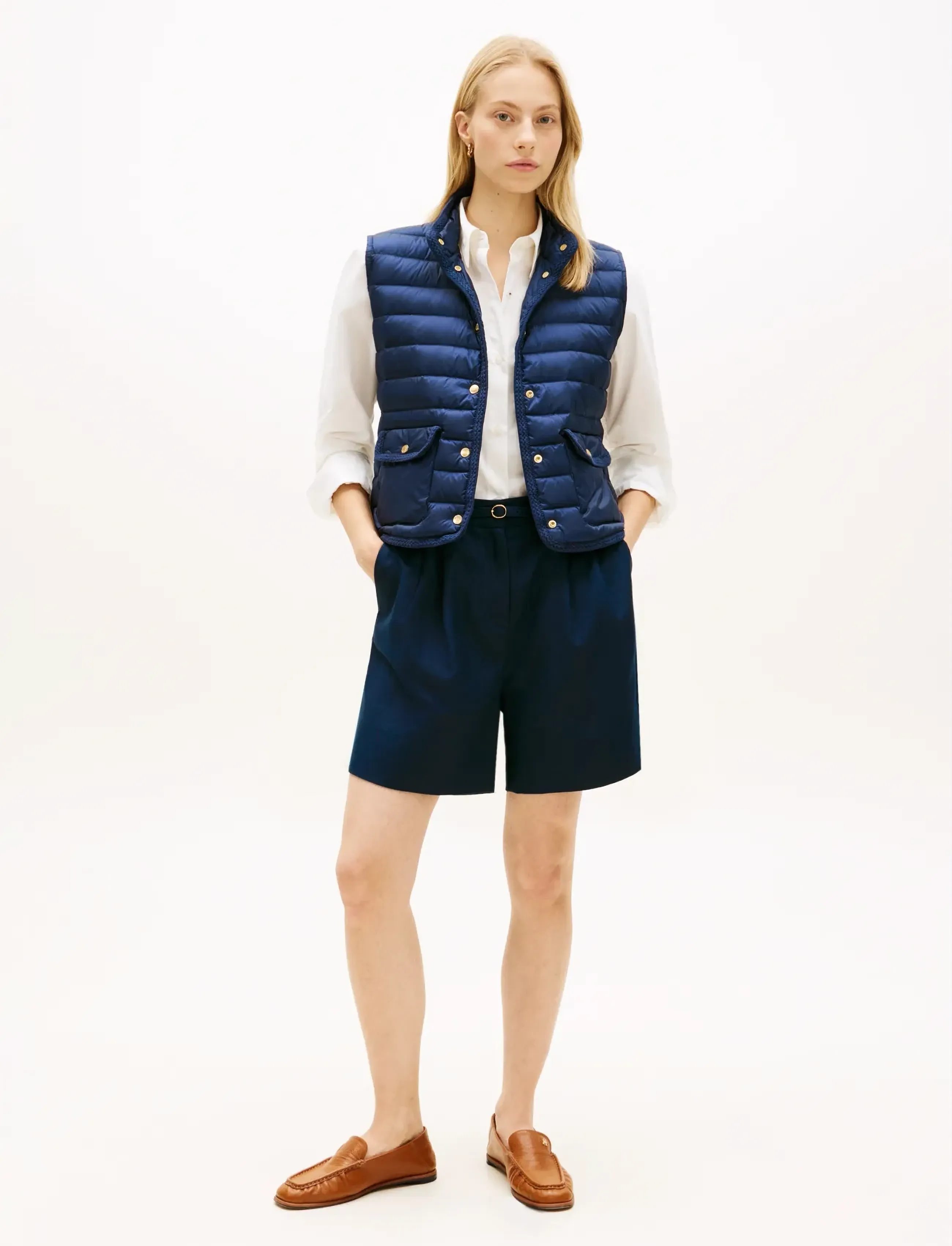 Tommy Hilfiger - FEMININE LW DOWN VEST - forårsjakker - dark night navy - 3