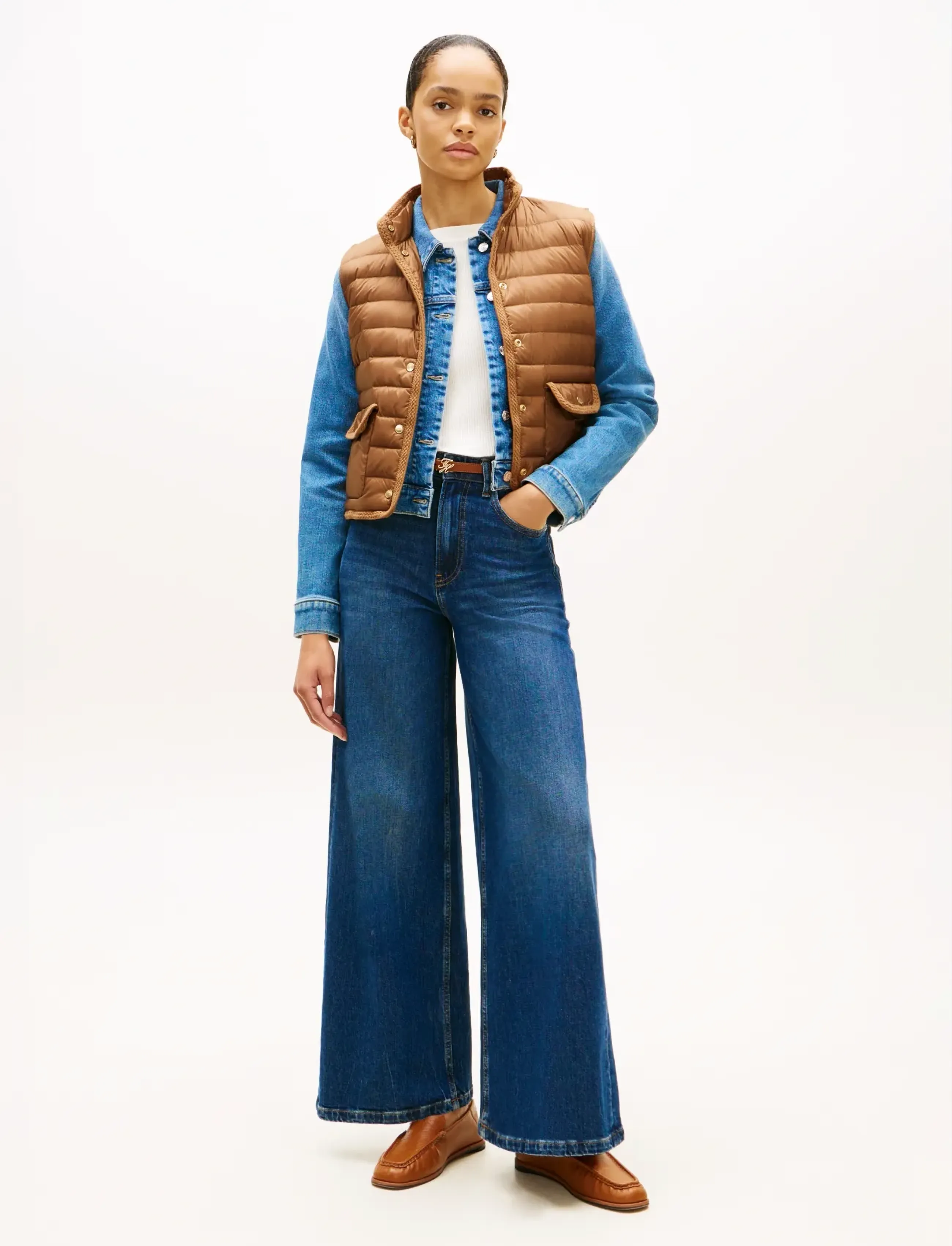 Tommy Hilfiger - FEMININE LW DOWN VEST - forårsjakker - hickory - 3