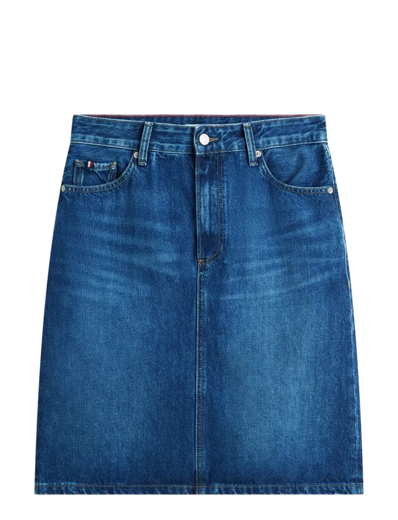 Tommy Hilfiger DNM NEW DOREEN KNEE SKIRT RW - Röcke - NEW DOREEN / blue
