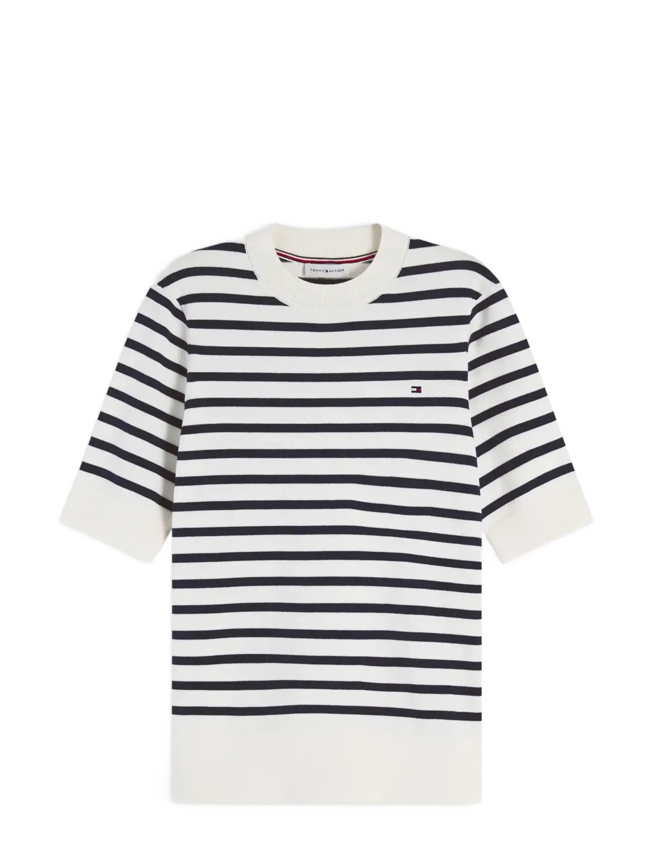 IVORY PETAL  DARK N NAVY BRETON STP