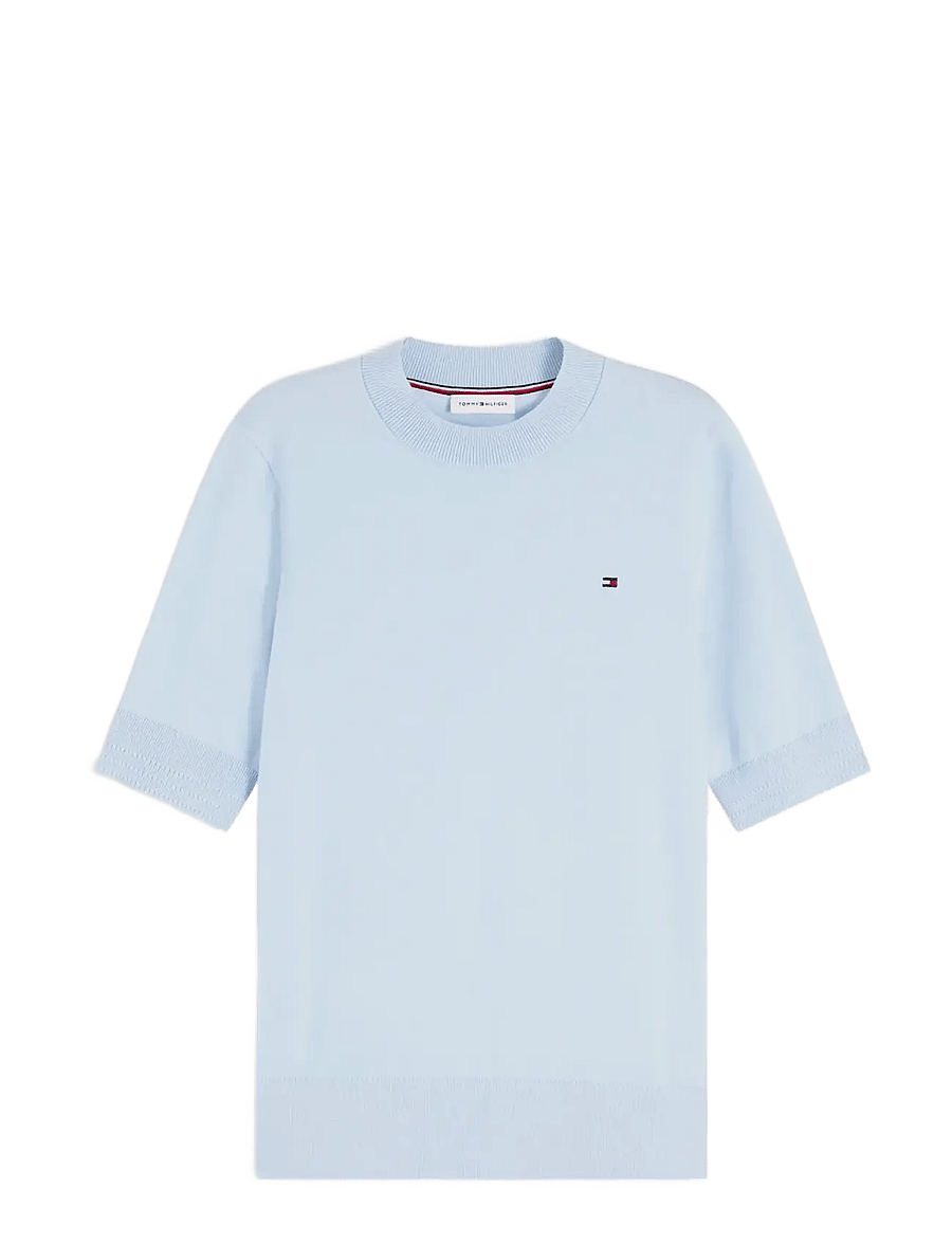 Tommy Hilfiger - CO JERSEY FINE GG C-NK SS SWT - t-särgid - breezy blue - 1