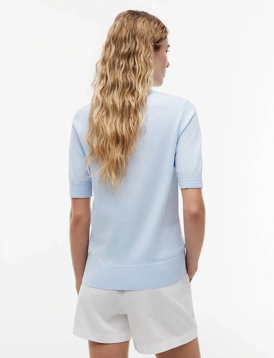 Tommy Hilfiger - CO JERSEY FINE GG C-NK SS SWT - t-särgid - breezy blue - 2
