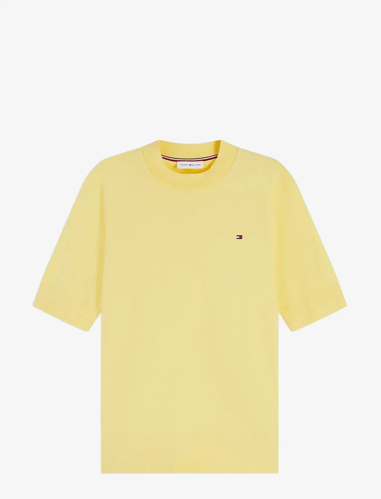 Tommy Hilfiger - CO JERSEY FINE GG C-NK SS SWT - t-shirty - citronella - 1