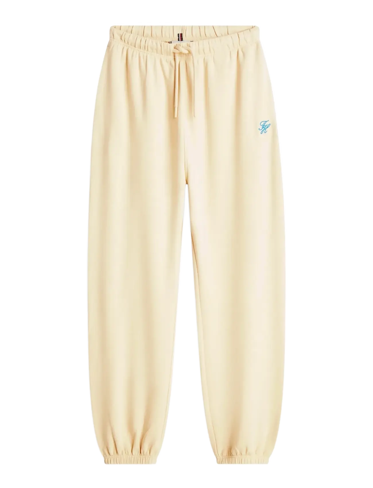 Tommy Hilfiger TH SCRIPT SWEATPANT - Sportinės kelnės - COUNTRY IVORY / cream