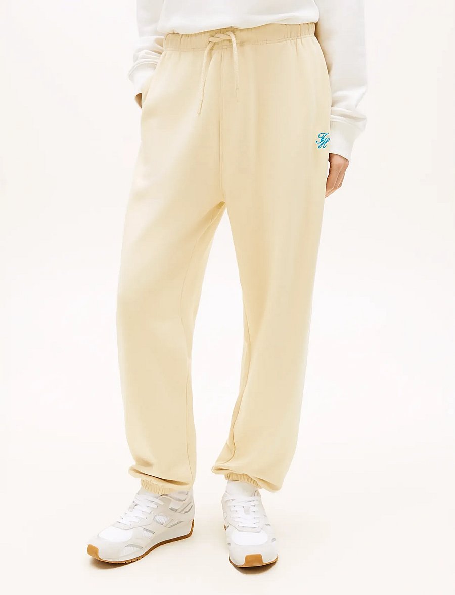 Tommy Hilfiger - TH SCRIPT SWEATPANT - sweatpants - country ivory - 0