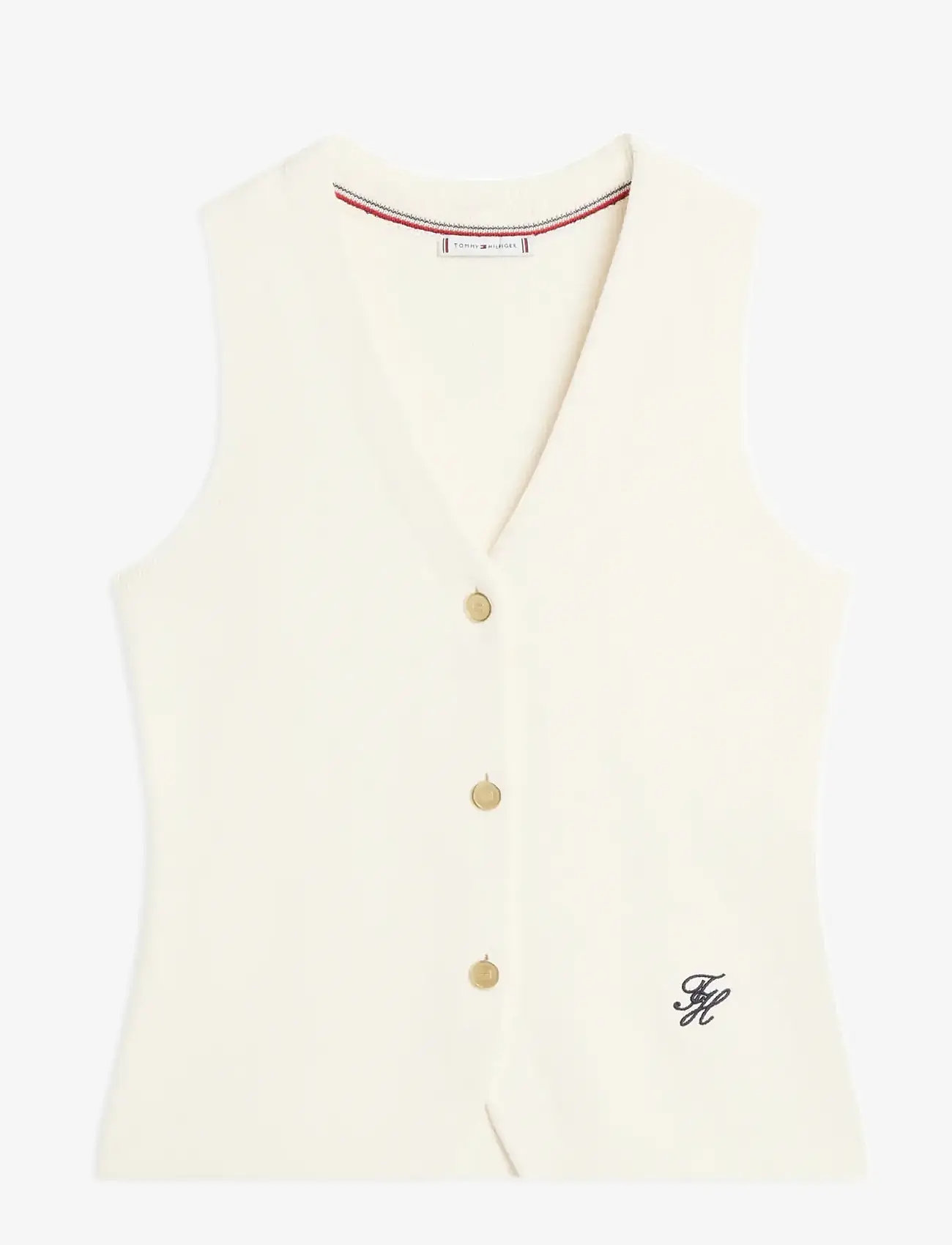 Tommy Hilfiger - CO FULL NEEDLE SLIM VEST - strikveste - calico - 1