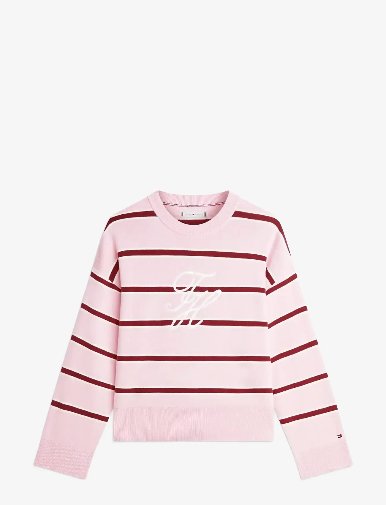 Tommy Hilfiger - FULL NEEDLE GRAPHIC SWEATER - pullover - pink ivory liberty red stp - 1