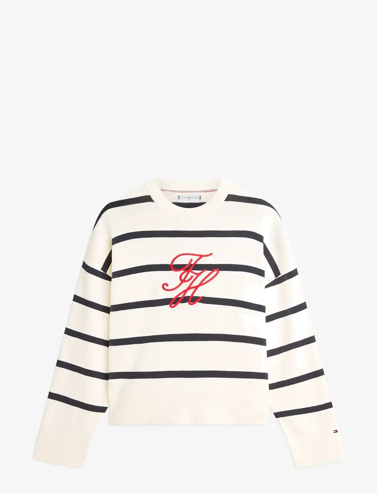 Tommy Hilfiger - FULL NEEDLE GRAPHIC SWEATER - jumpers - big stp calico dark n navy - 1