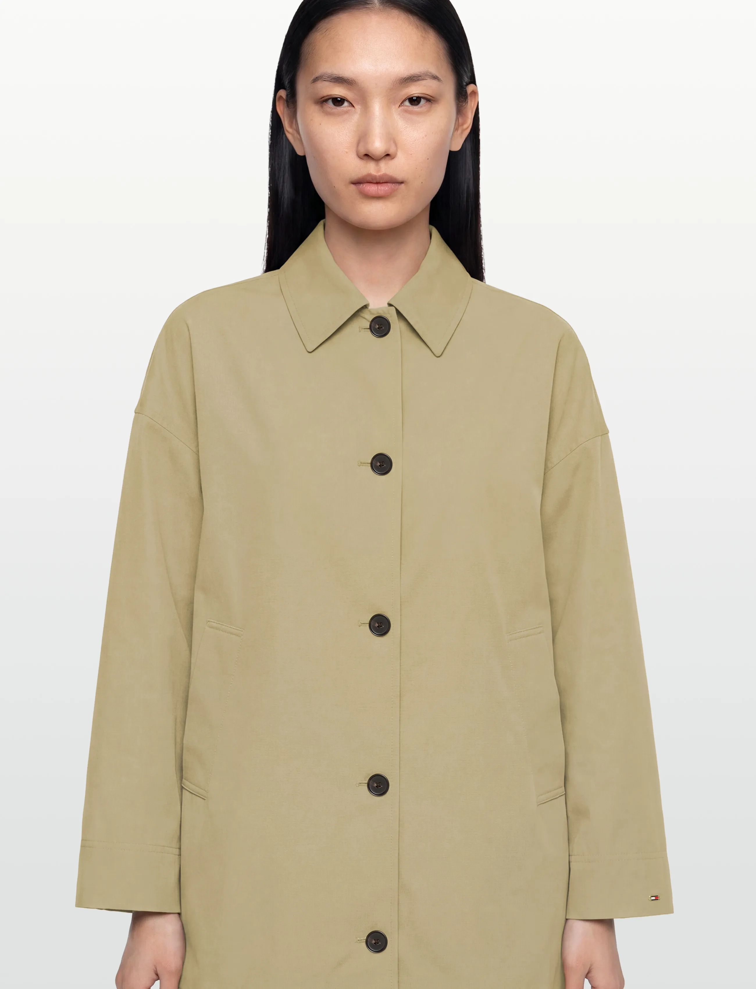 Tommy Hilfiger - COTTON COAT - plāni mēteļi - camel - 3