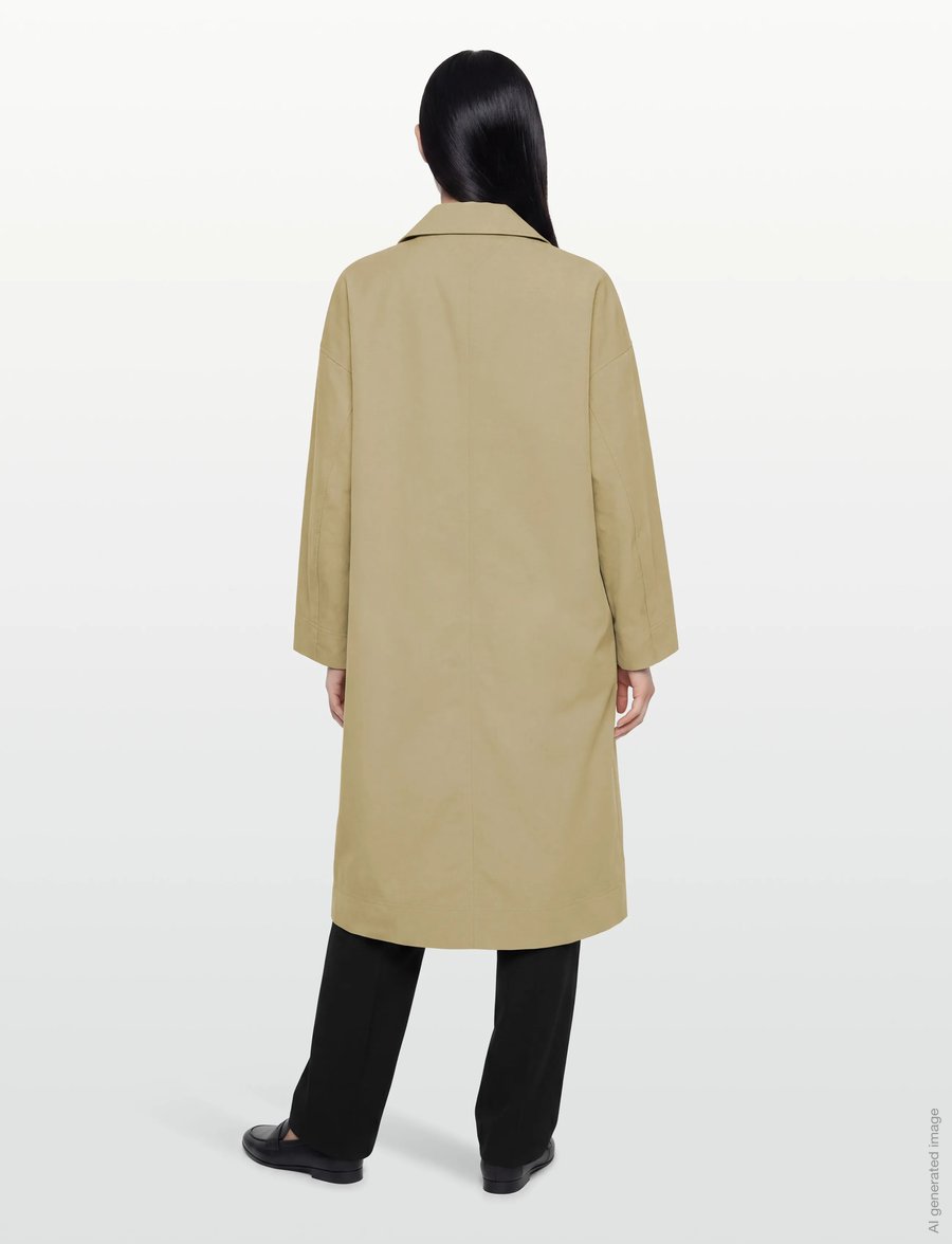 Tommy Hilfiger - COTTON COAT - kerged mantlid - camel - 4