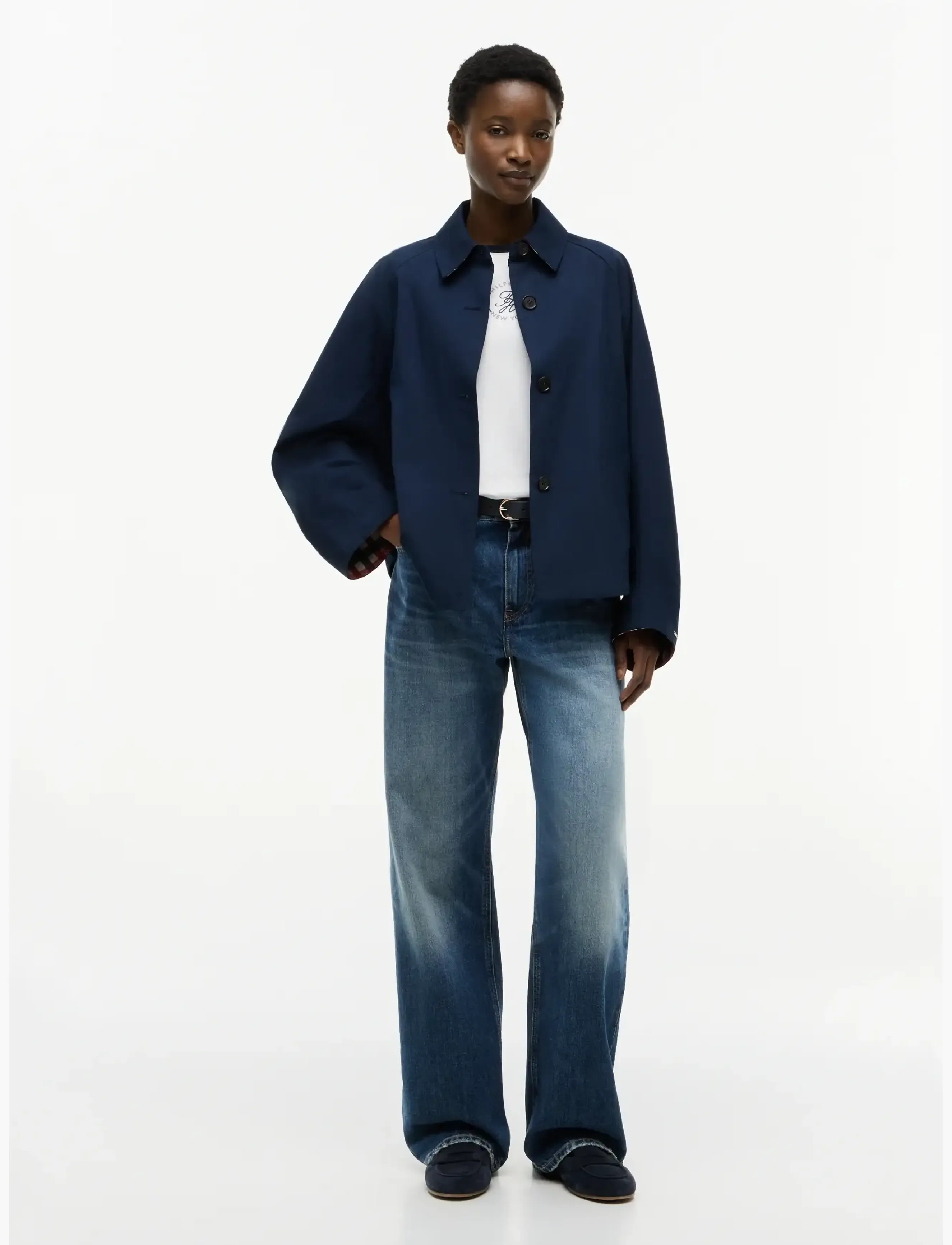 Tommy Hilfiger - COTTON SHORT JACKET - kevadjoped - dark night navy - 4