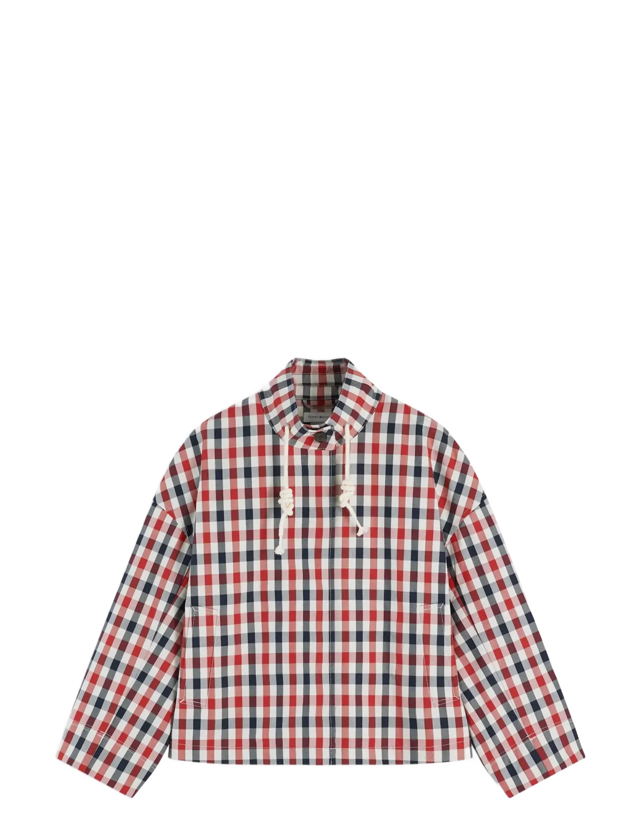 TOMMY HILFIGER Check Baumwolle Kurz Parka Patterned - 36 - Damen