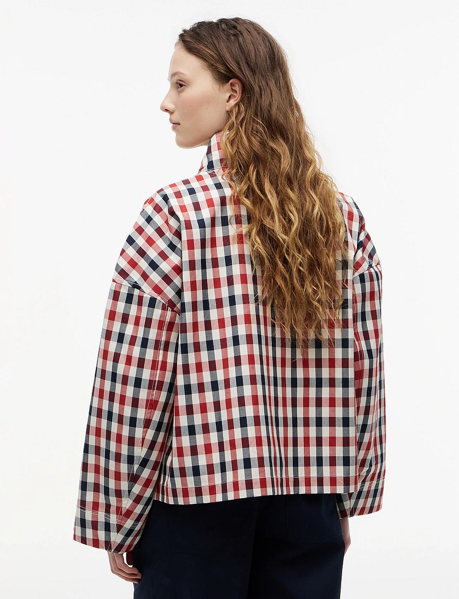 Tommy Hilfiger - CHECK COTTON SHORT PARKA - dark magma - 2