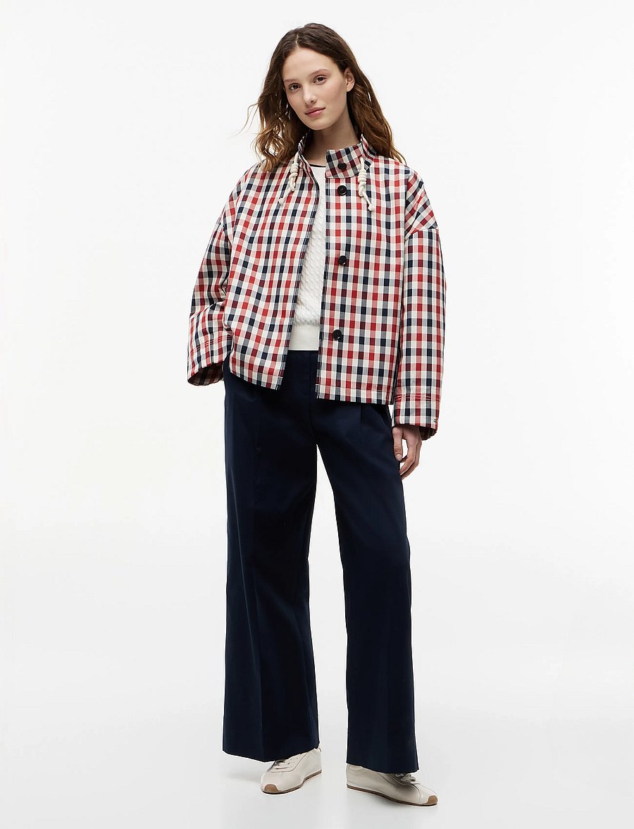 Tommy Hilfiger - CHECK COTTON SHORT PARKA - dark magma - 4