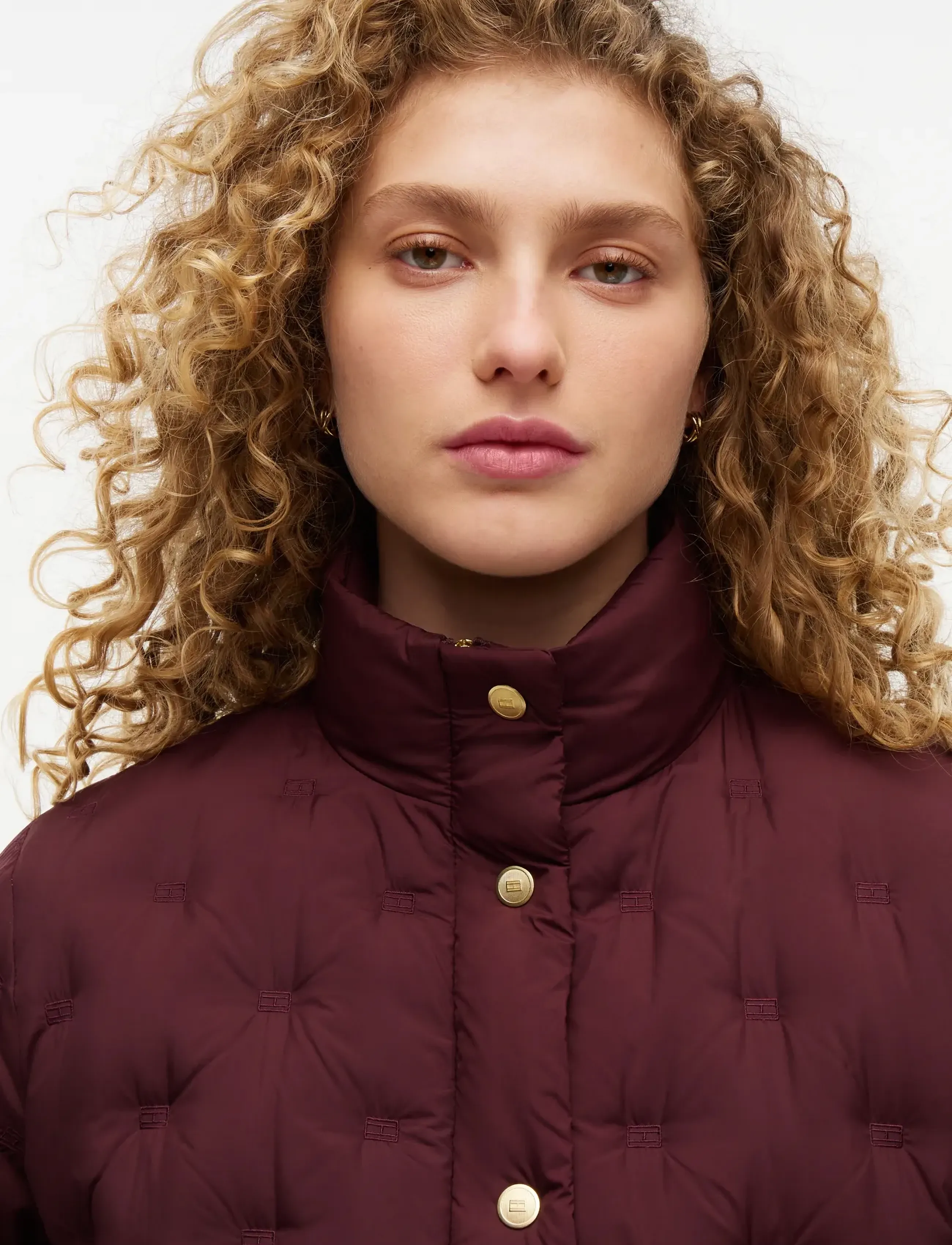 Tommy Hilfiger - LW DOWN FLAG QUILT JACKET - tepitud jakid - deep burgundy - 3