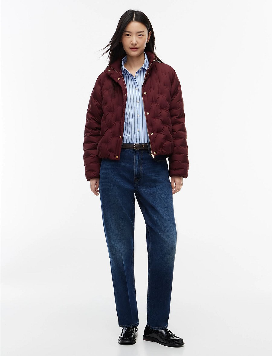 Tommy Hilfiger - LW DOWN FLAG QUILT JACKET - vårjackor - deep burgundy - 4