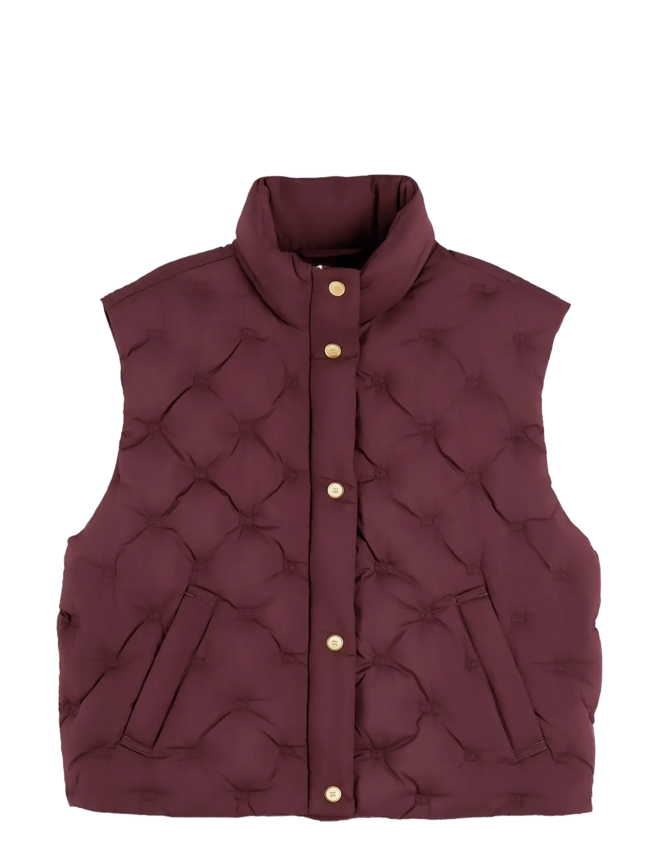 Tommy Hilfiger LW DOWN FLAG QUILT VEST - Westen - DEEP BURGUNDY / burgundy