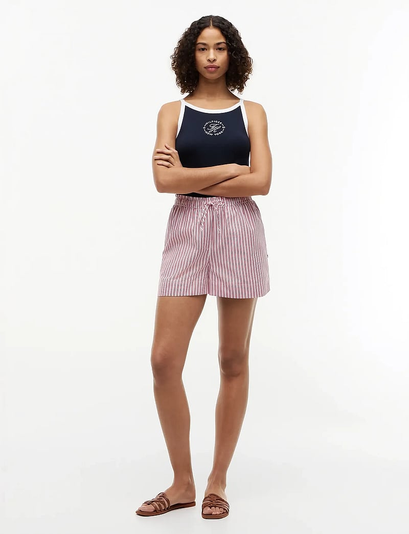 Tommy Hilfiger - SUMMER POPLIN PULL ON SHORTS - casual shorts - rwb summer stripe - 3