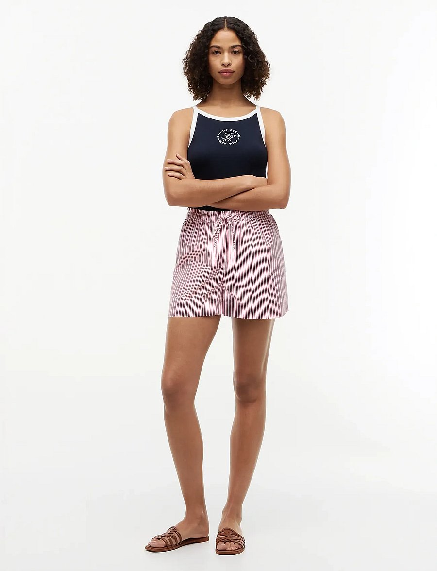 Tommy Hilfiger - SUMMER POPLIN PULL ON SHORTS - freizeitshorts - rwb summer stripe - 3