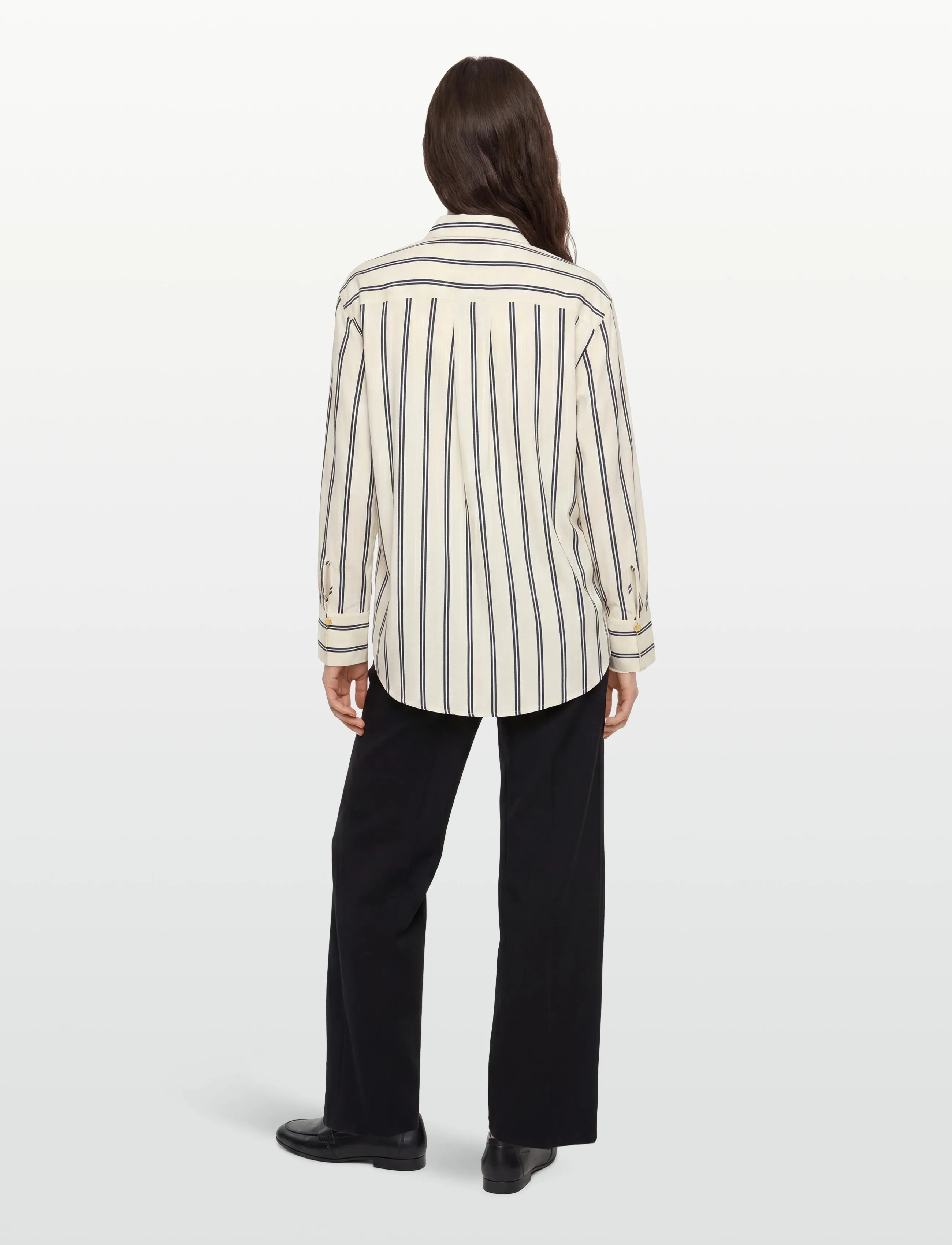 Tommy Hilfiger - NAUTICAL STRIPE SHIRT LS - langermede skjorter - dune calico navy stripe - 4