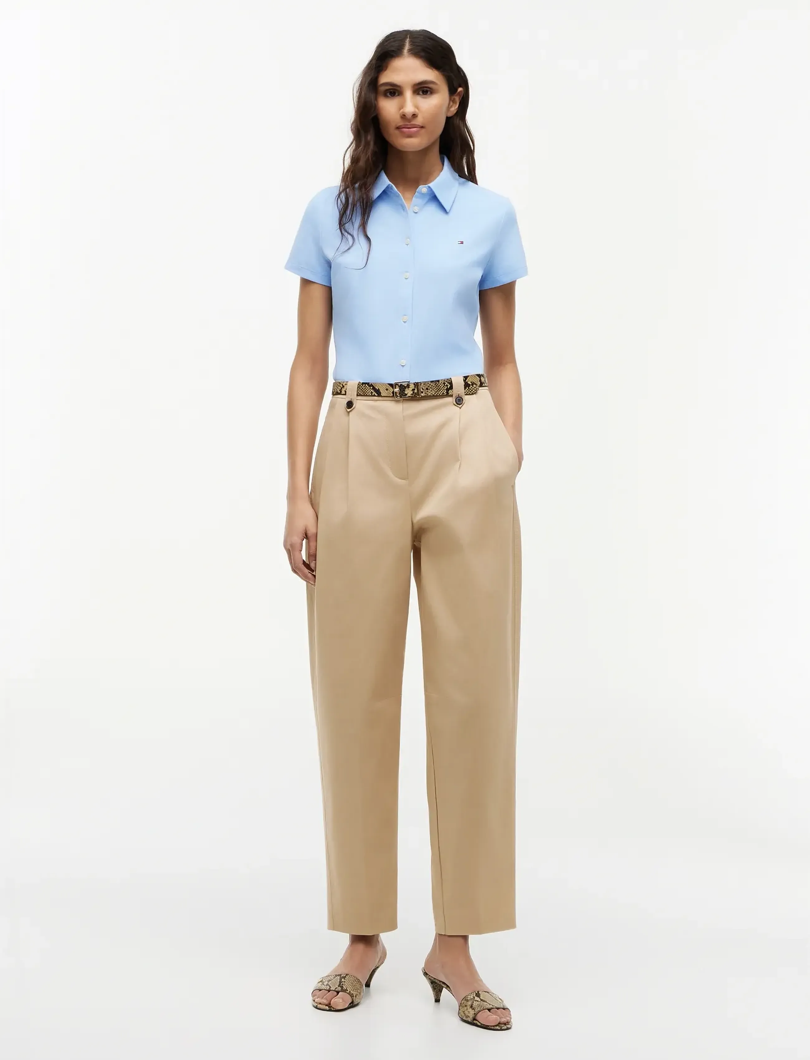 Tommy Hilfiger - 1985 SLIM PIQUE BTN DOWN SS - lyhythihaiset kauluspaidat - vessel blue - 4
