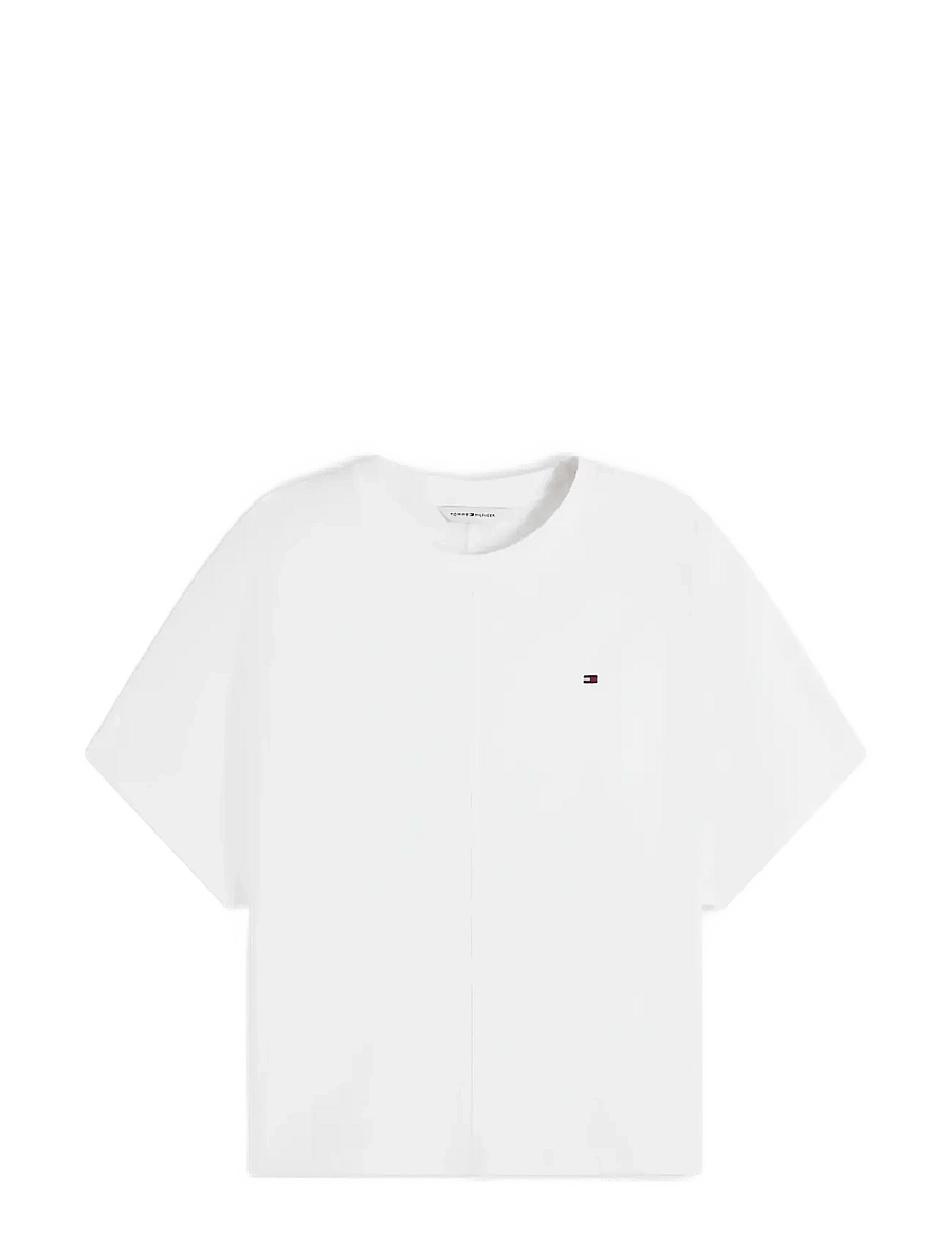 Tommy Hilfiger - CODY REG BATWING C-NK SS TEE - t-shirts - ecru - 1