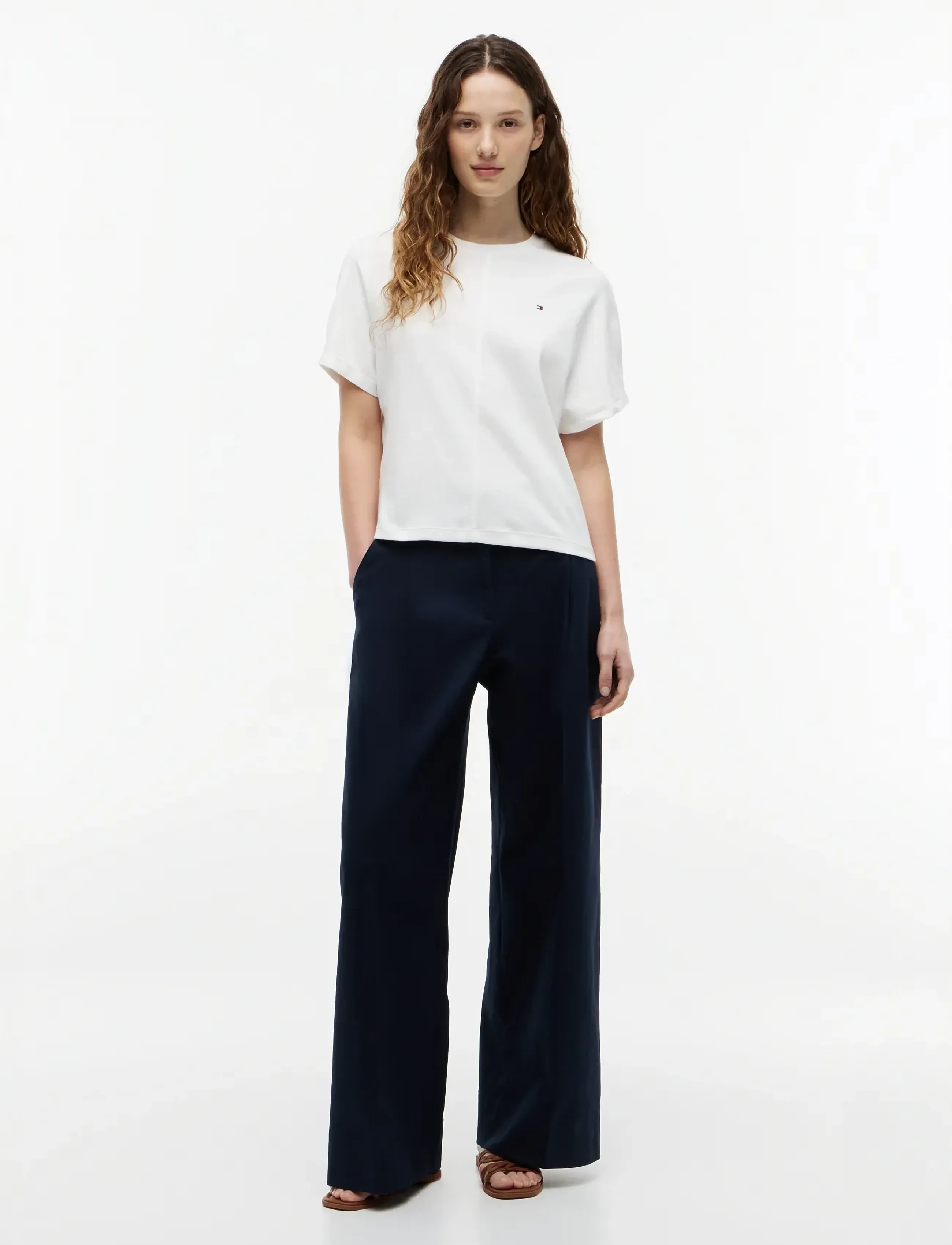 Tommy Hilfiger - CODY REG BATWING C-NK SS TEE - t-shirts - ecru - 4