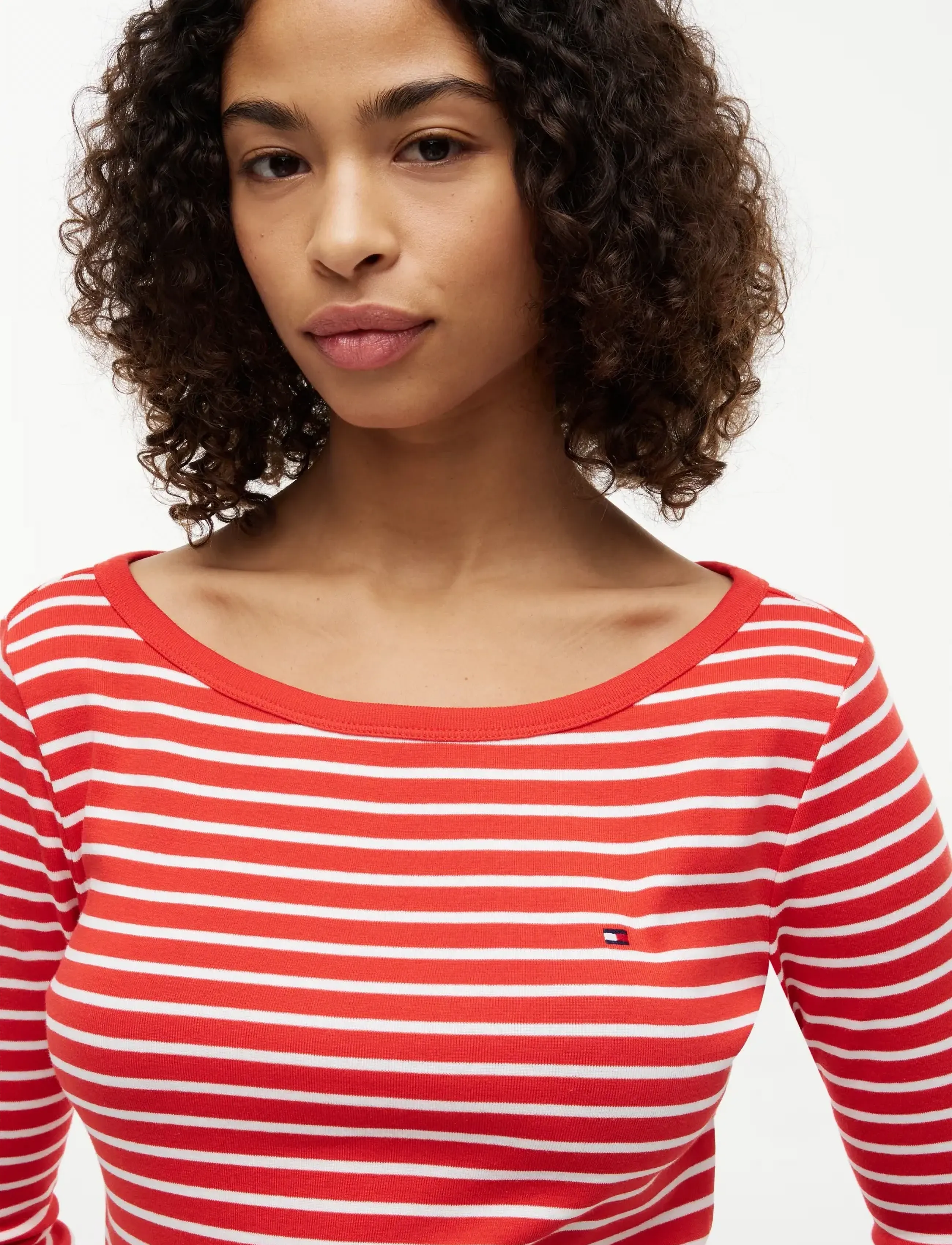 Tommy Hilfiger - CODY BOAT-NK 3/4 SLV TEE - langærmede toppe - breton fire red   ecru stp - 3