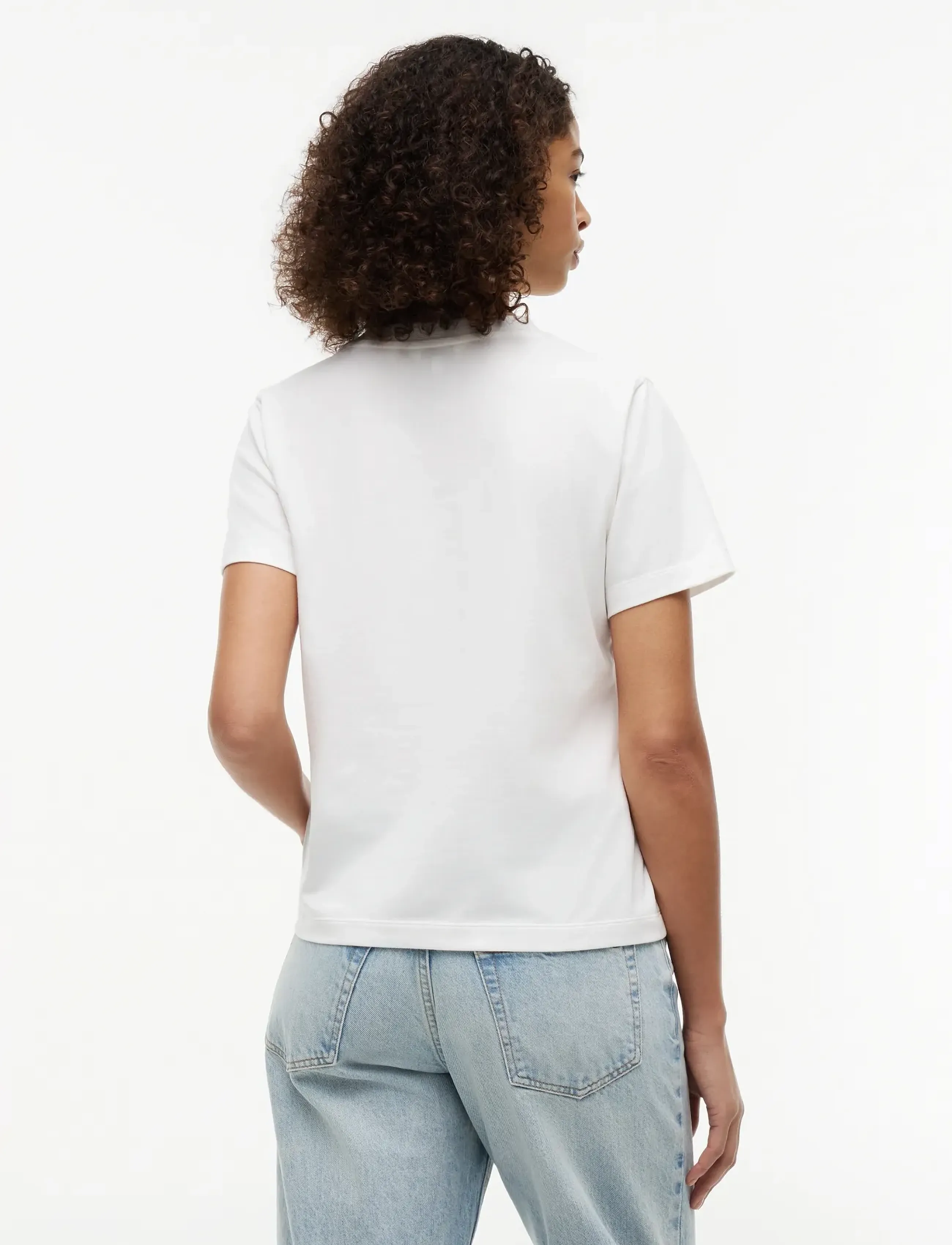 Tommy Hilfiger - TH SCRIPT REG C-NK SS TEE - t-shirts - ecru - 2