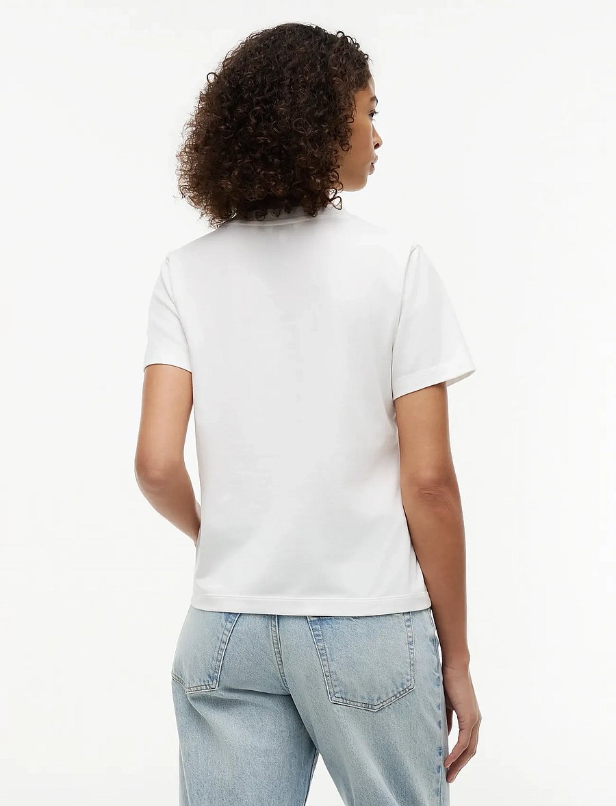 Tommy Hilfiger - TH SCRIPT REG C-NK SS TEE - t-shirts - ecru - 2